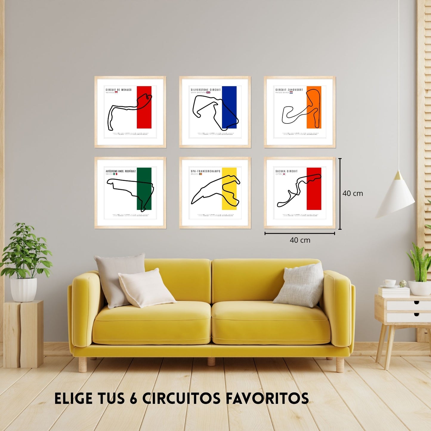 Paquete F1 – Set de 6 Circuitos Personalizables