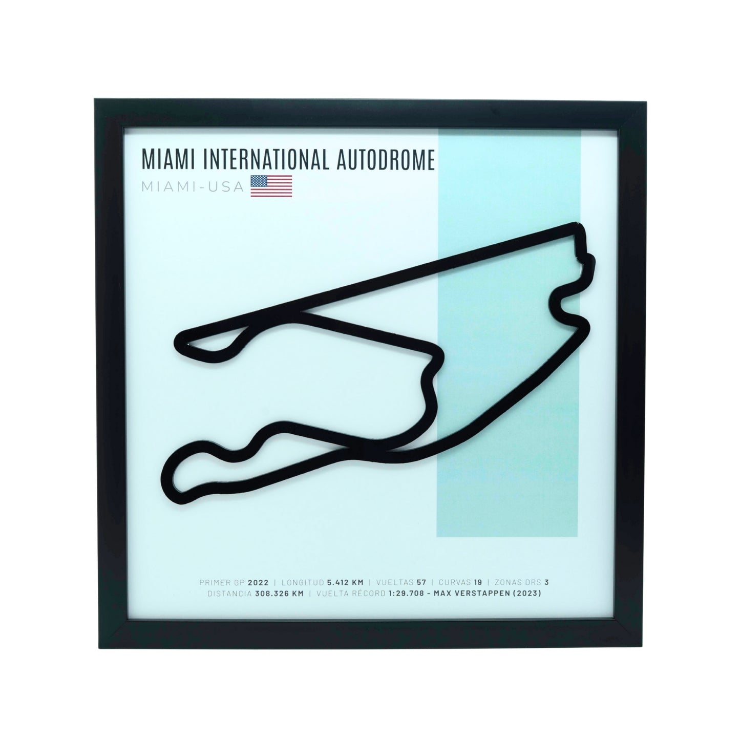 F1 – Miami International Autodrome (Estados Unidos) | Circuito 3D enmarcado