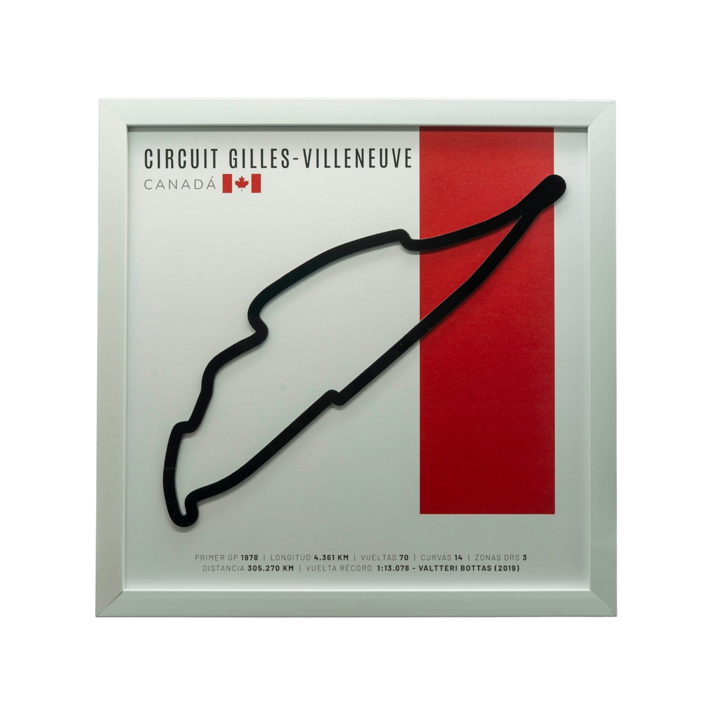 F1 – Circuit Gilles-Villeneuve (Canadá) | Circuito 3D enmarcado
