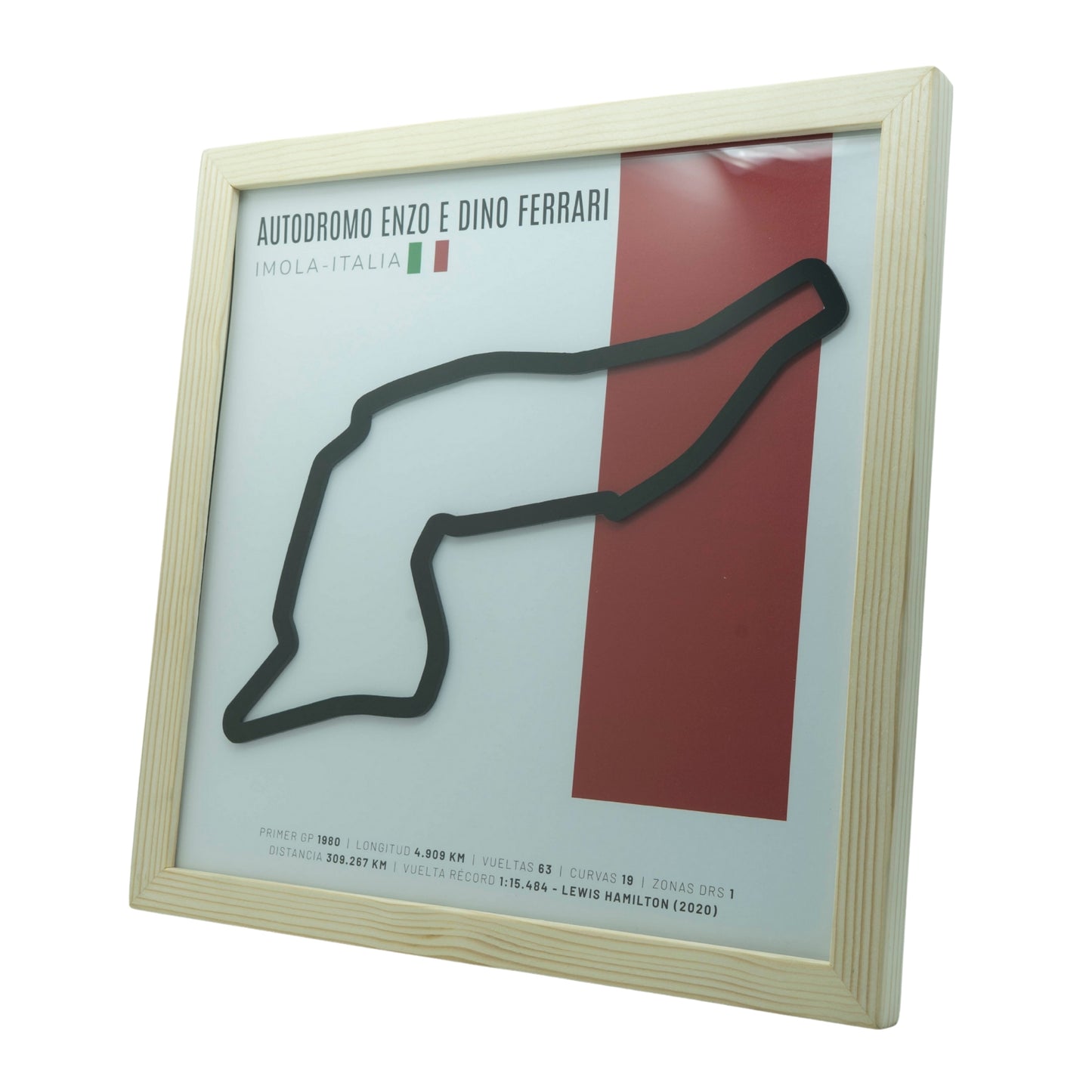 F1 – Autodromo Enzo e Dino Ferrari (Italia) | Circuito 3D enmarcado