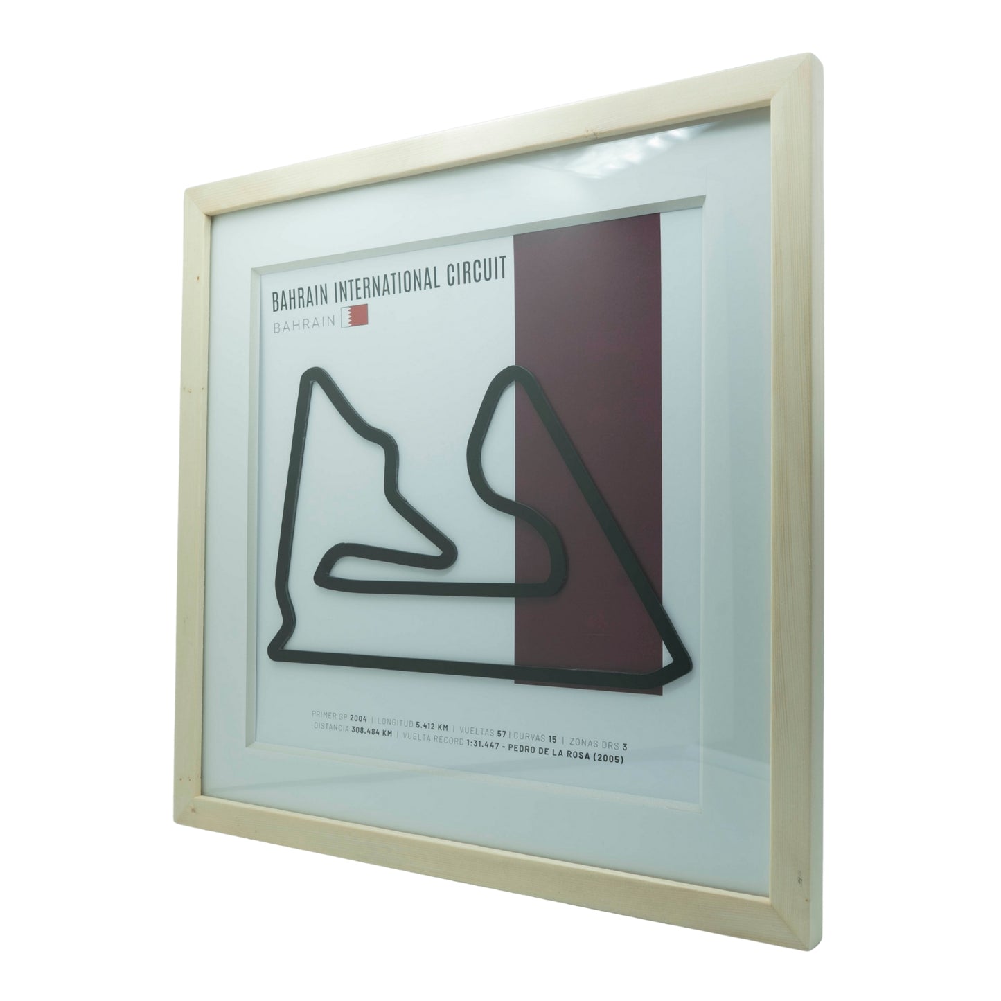 F1 – Bahrain International Circuit (Baréin) | Circuito 3D enmarcado