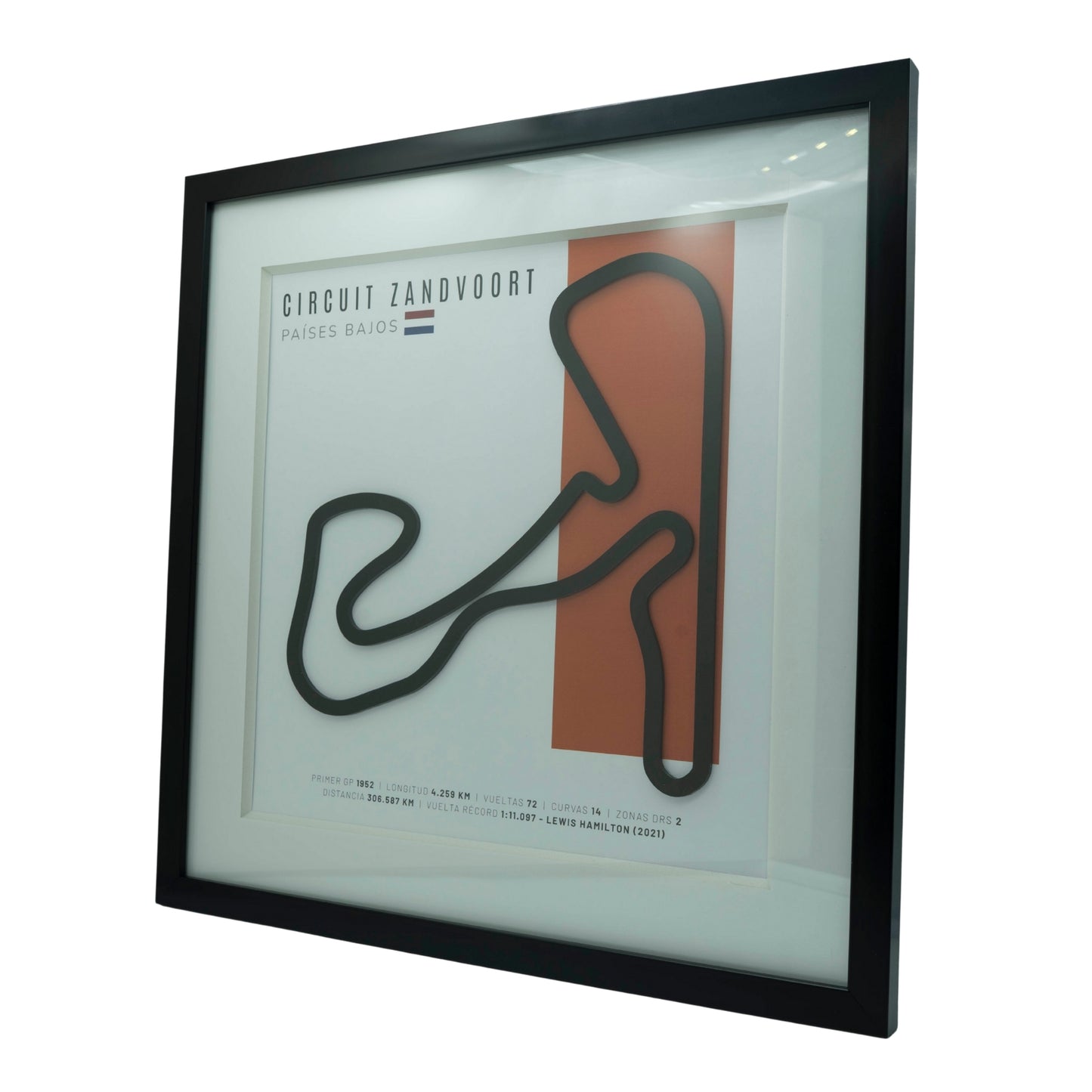 F1 – Circuit Zandvoort (Países Bajos) | Circuito 3D enmarcado