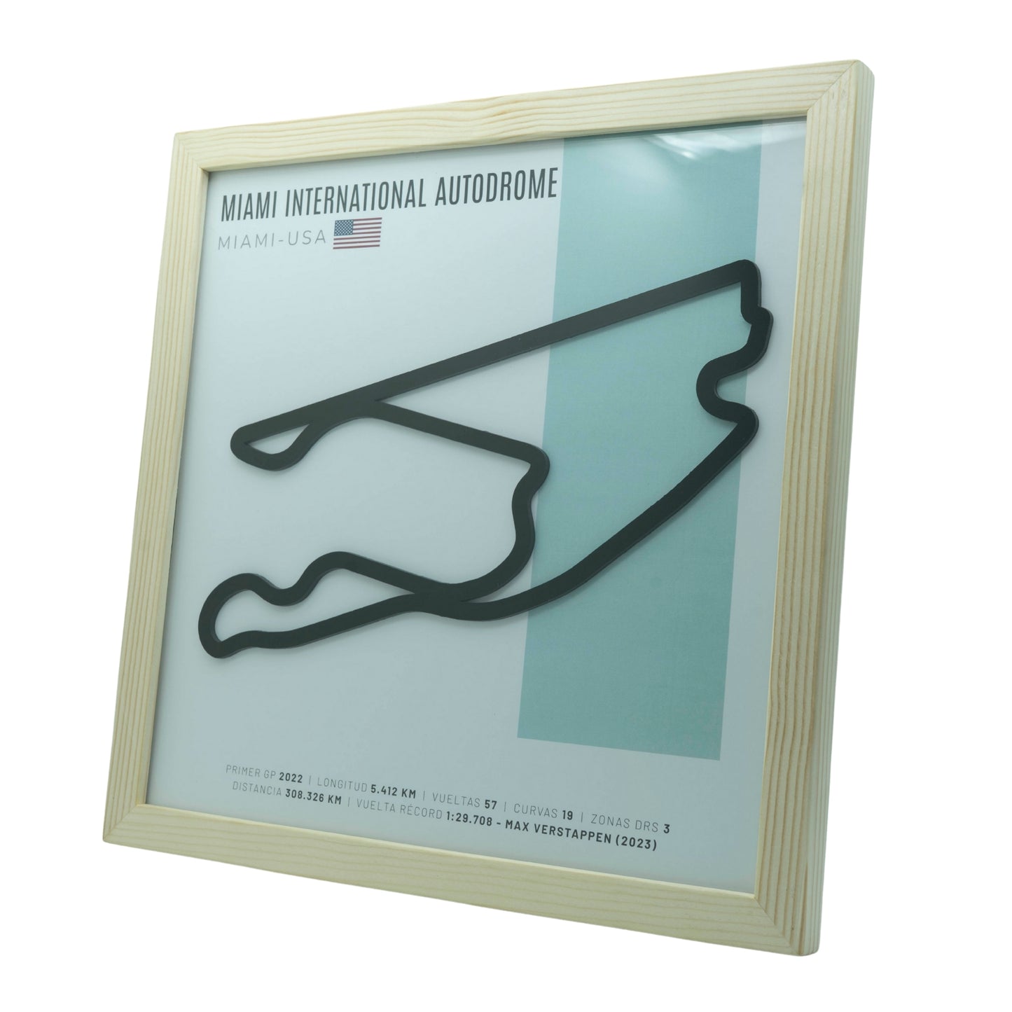 F1 – Miami International Autodrome (Estados Unidos) | Circuito 3D enmarcado