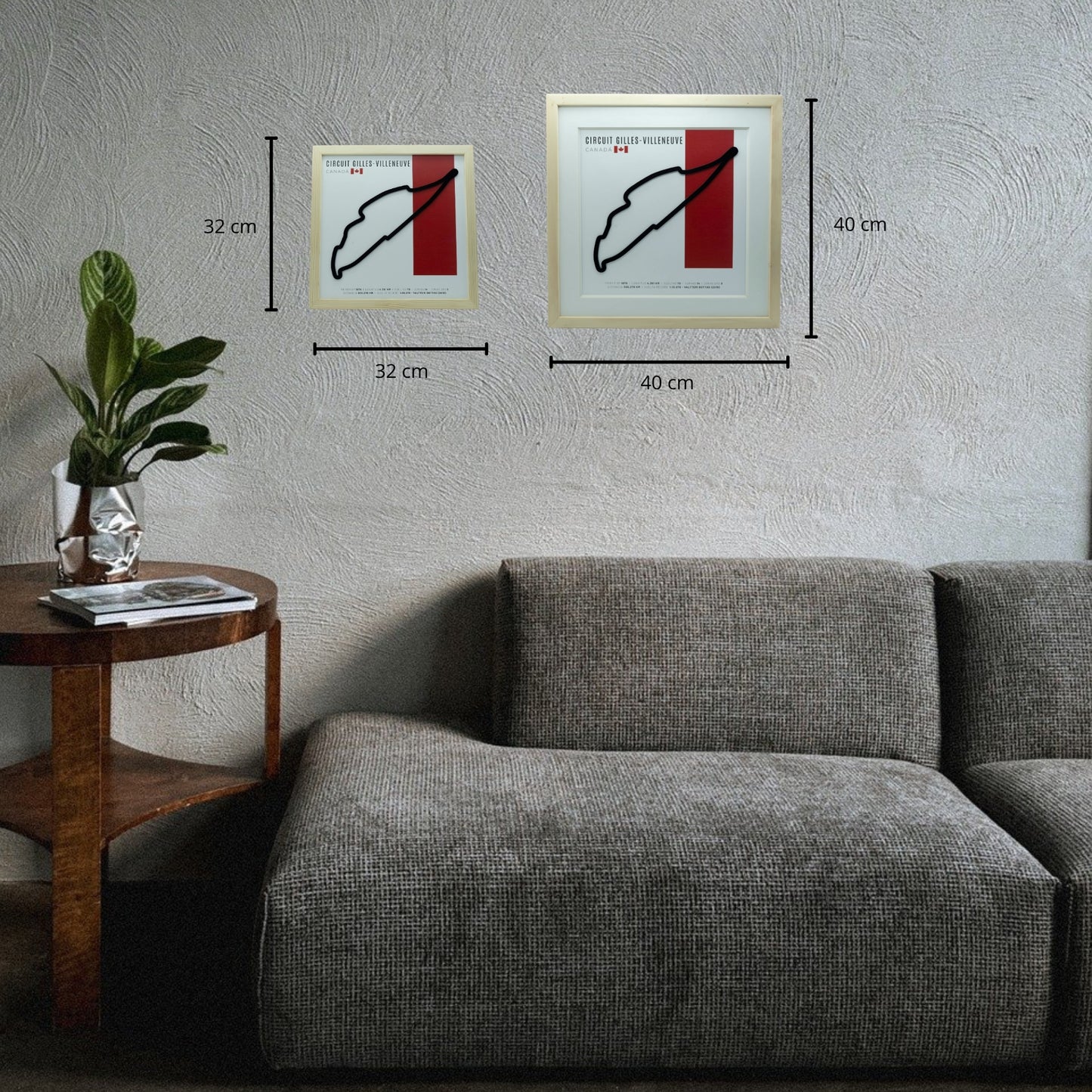 F1 - Circuito 3D Enmarcado | Circuit Gilles- Circuito 3D Enmarcado |Villeneuve (Canadá)