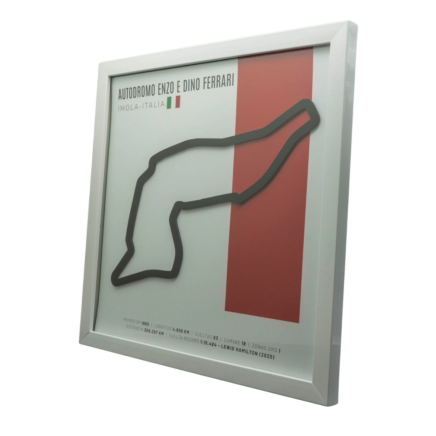 F1 – Autodromo Enzo e Dino Ferrari (Italia) | Circuito 3D enmarcado
