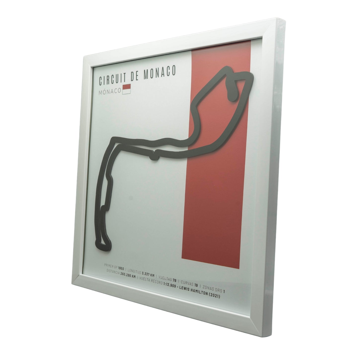 F1 – Circuit de Monaco (Mónaco) | Circuito 3D enmarcado