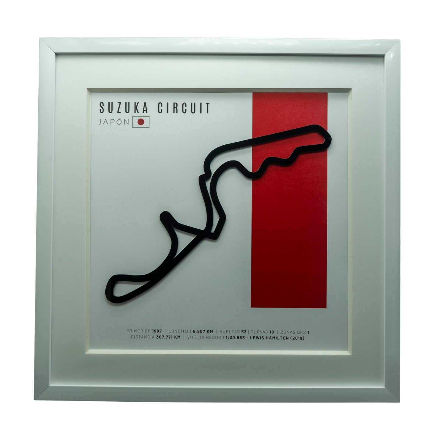 F1 – Suzuka Circuit (Japón) | Circuito 3D enmarcado