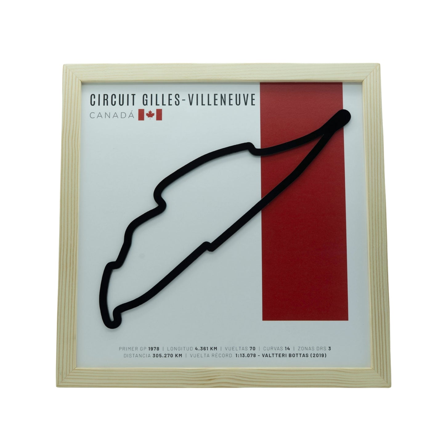 F1 – Circuit Gilles-Villeneuve (Canadá) | Circuito 3D enmarcado