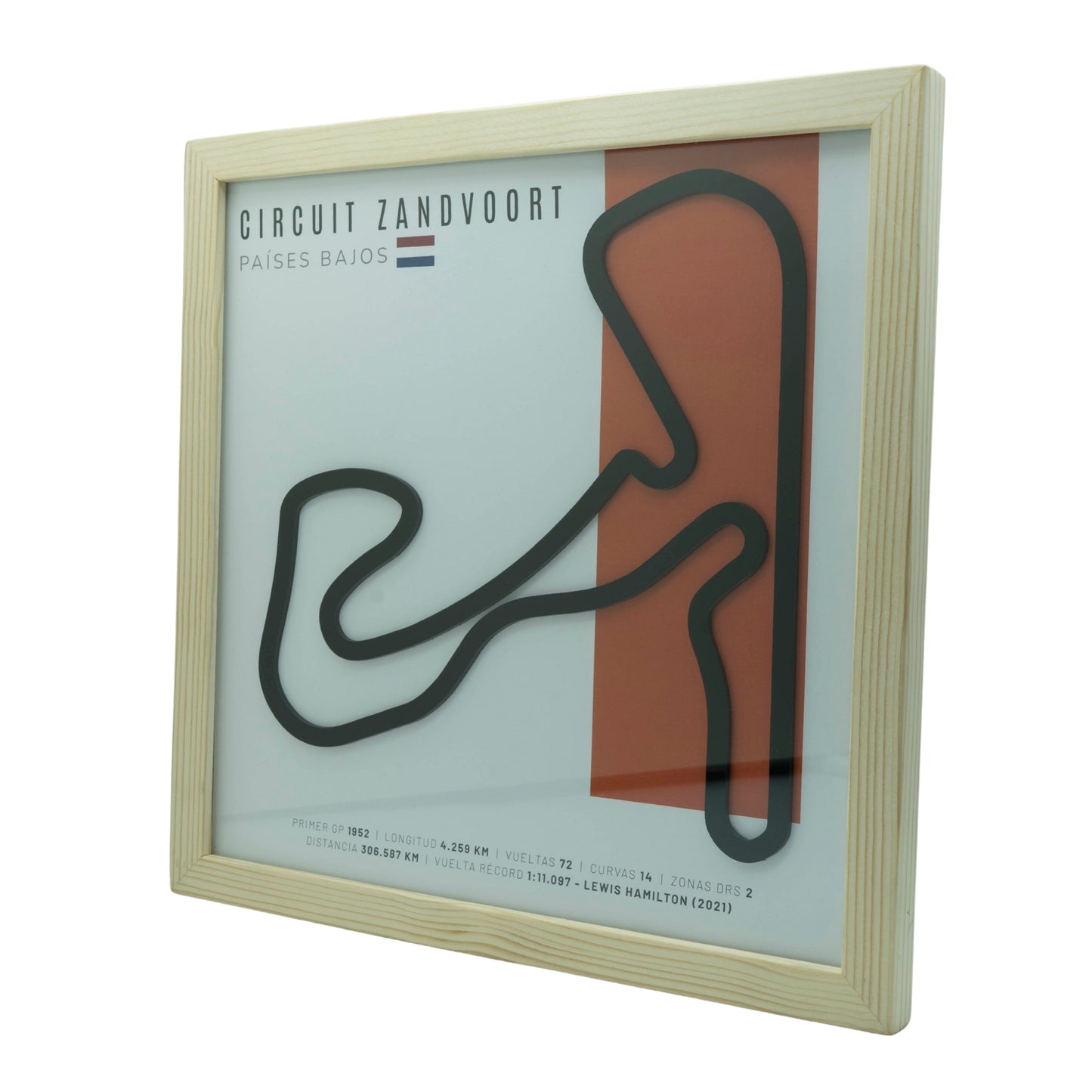 F1 – Circuit Zandvoort (Países Bajos) | Circuito 3D enmarcado