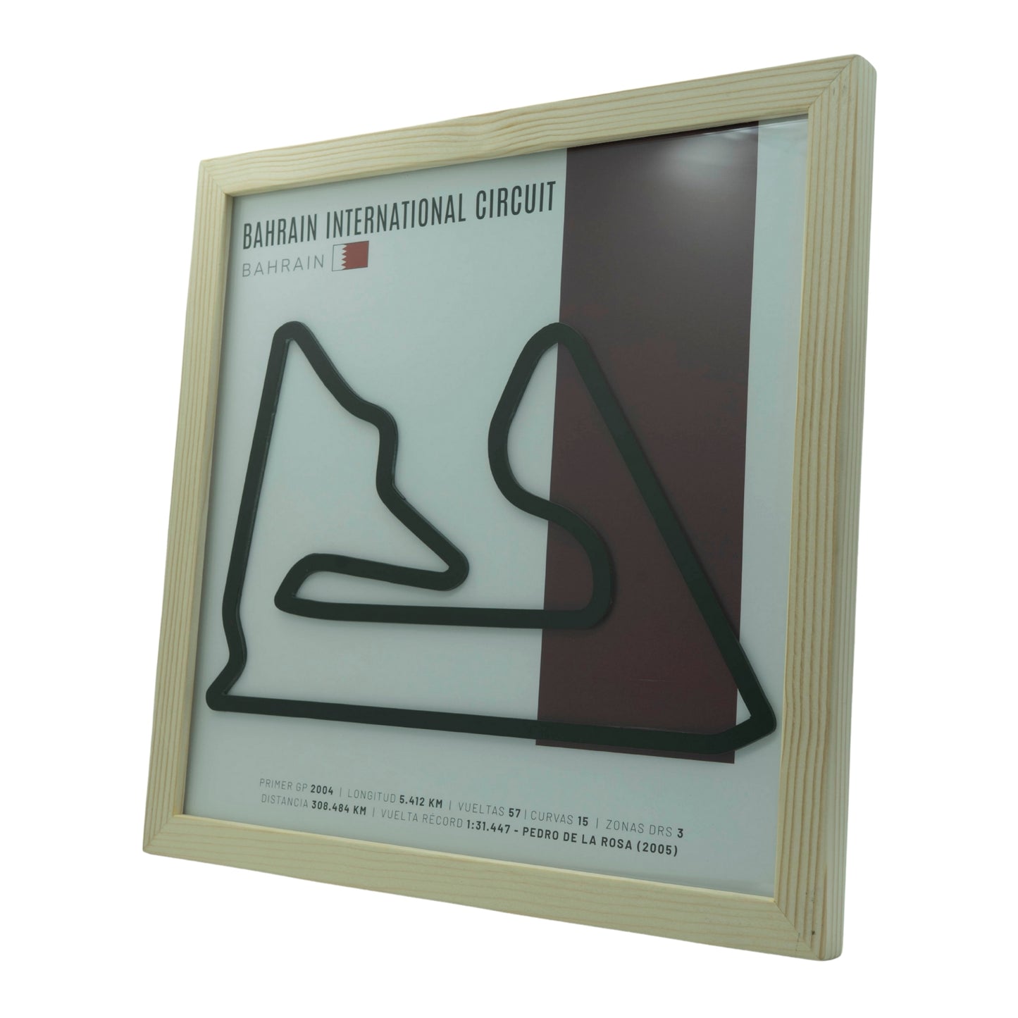 F1 – Bahrain International Circuit (Baréin) | Circuito 3D enmarcado