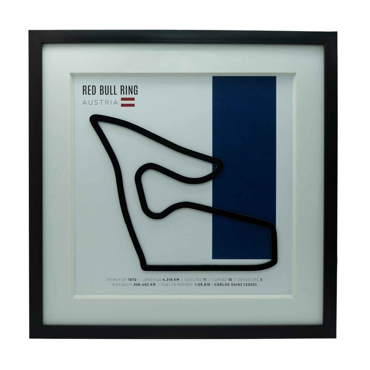 F1 – Red Bull Ring (Austria) | Circuito 3D enmarcado