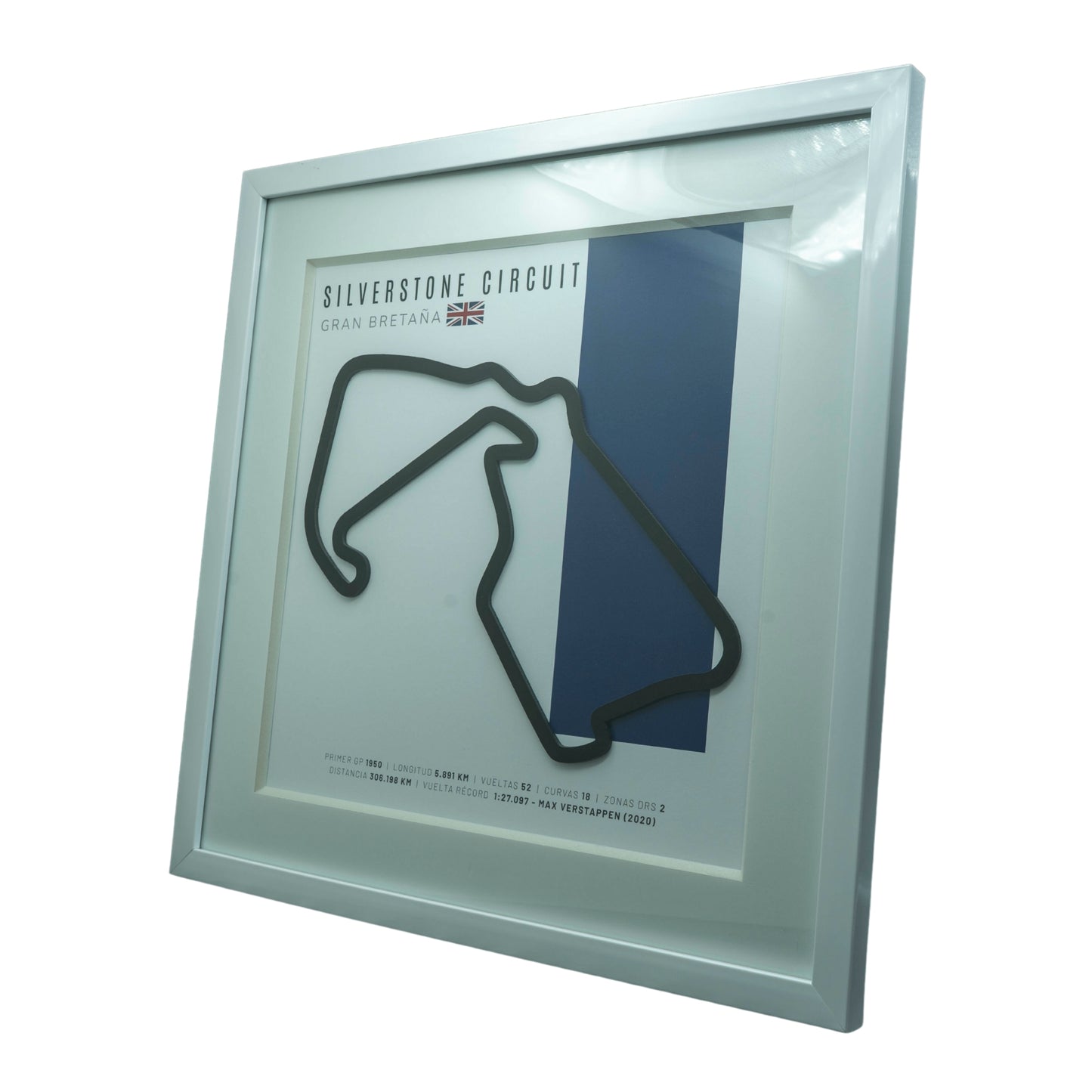 F1 – Silverstone Circuit (Gran Bretaña) | Circuito 3D enmarcado