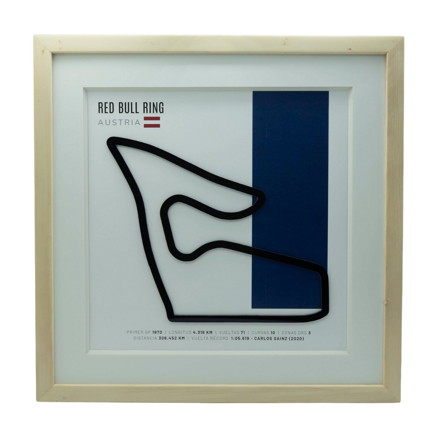 F1 – Red Bull Ring (Austria) | Circuito 3D enmarcado