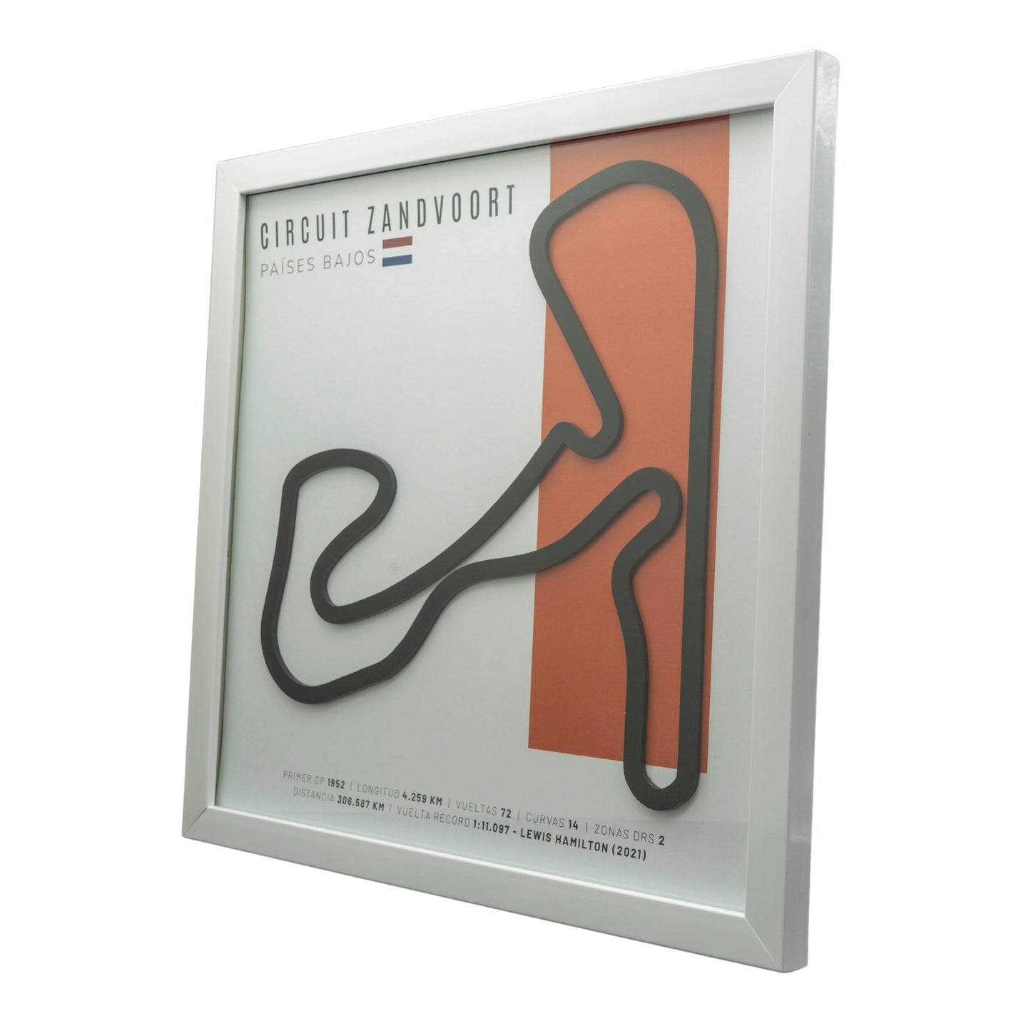 F1 – Circuit Zandvoort (Países Bajos) | Circuito 3D enmarcado