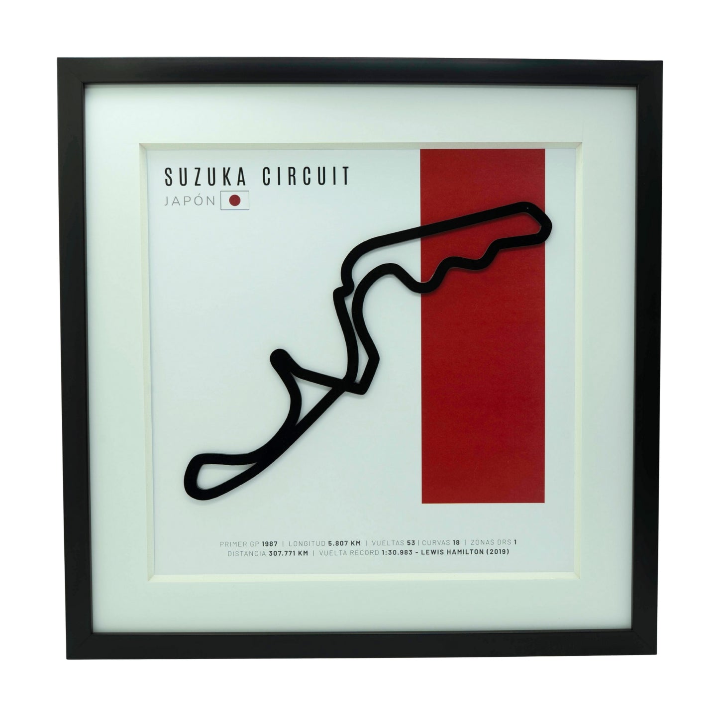 F1 – Suzuka Circuit (Japón) | Circuito 3D enmarcado