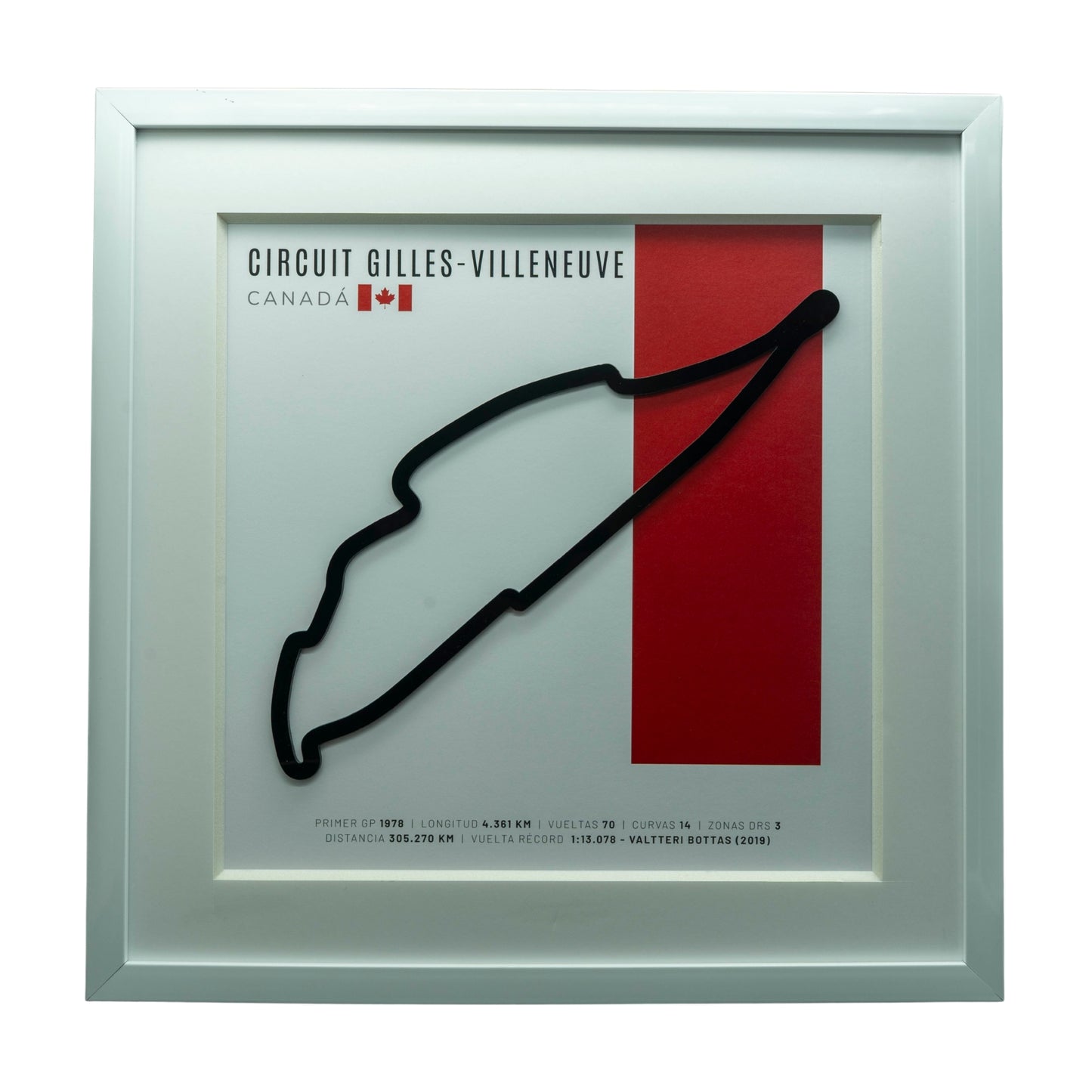F1 – Circuit Gilles-Villeneuve (Canadá) | Circuito 3D enmarcado