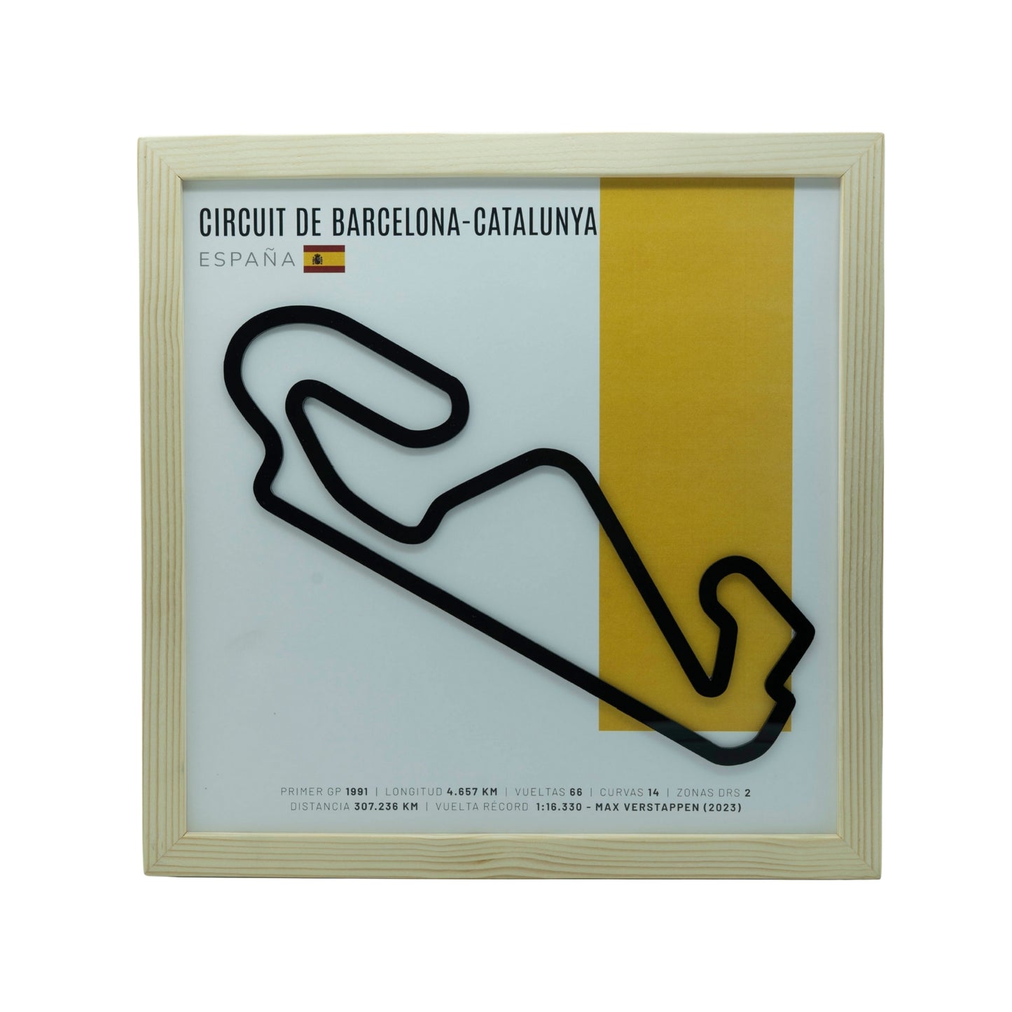 F1 – Circuit de Barcelona-Catalunya (España) | Circuito 3D enmarcado