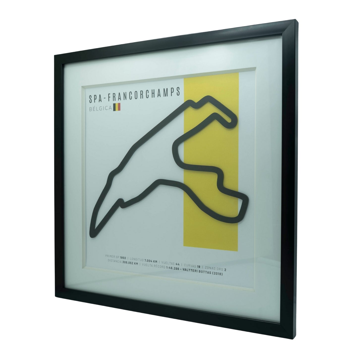 F1 – Circuit de Spa-Francorchamps (Bélgica) | Circuito 3D enmarcado