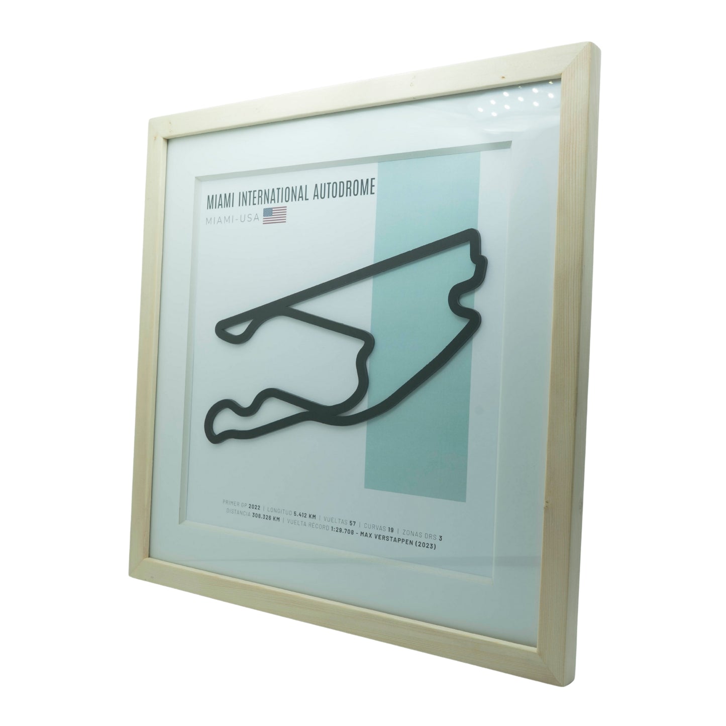 F1 – Miami International Autodrome (Estados Unidos) | Circuito 3D enmarcado