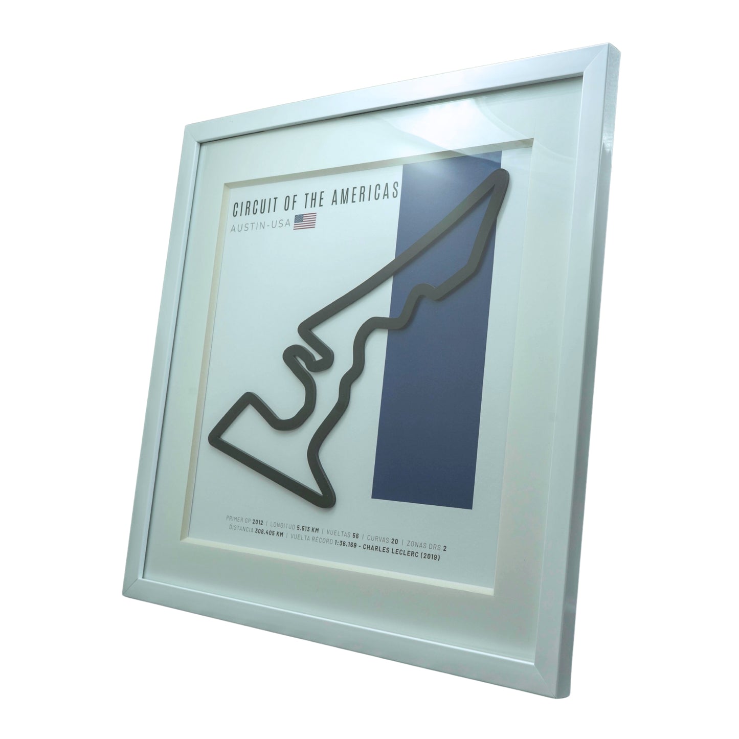 F1 – Circuit of The Americas / COTA (Estados Unidos) | Circuito 3D enmarcado