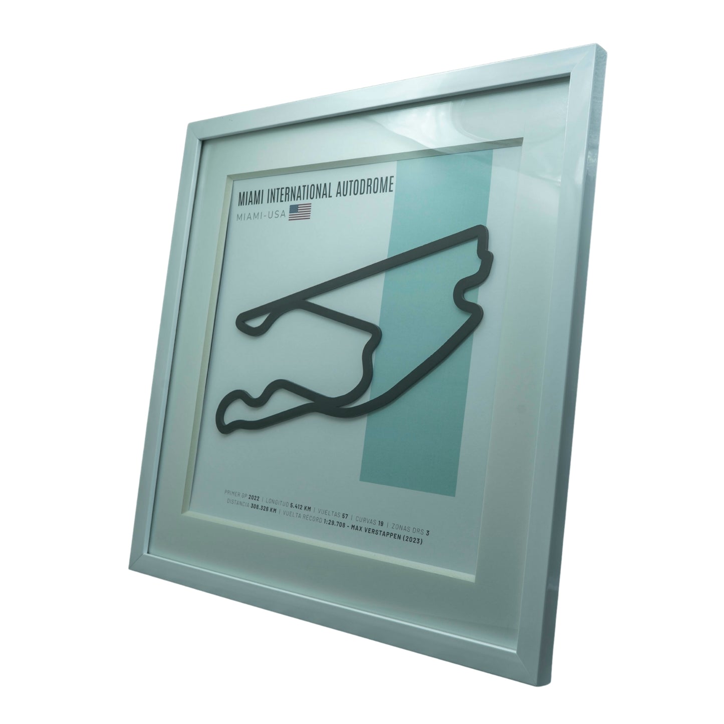 F1 – Miami International Autodrome (Estados Unidos) | Circuito 3D enmarcado