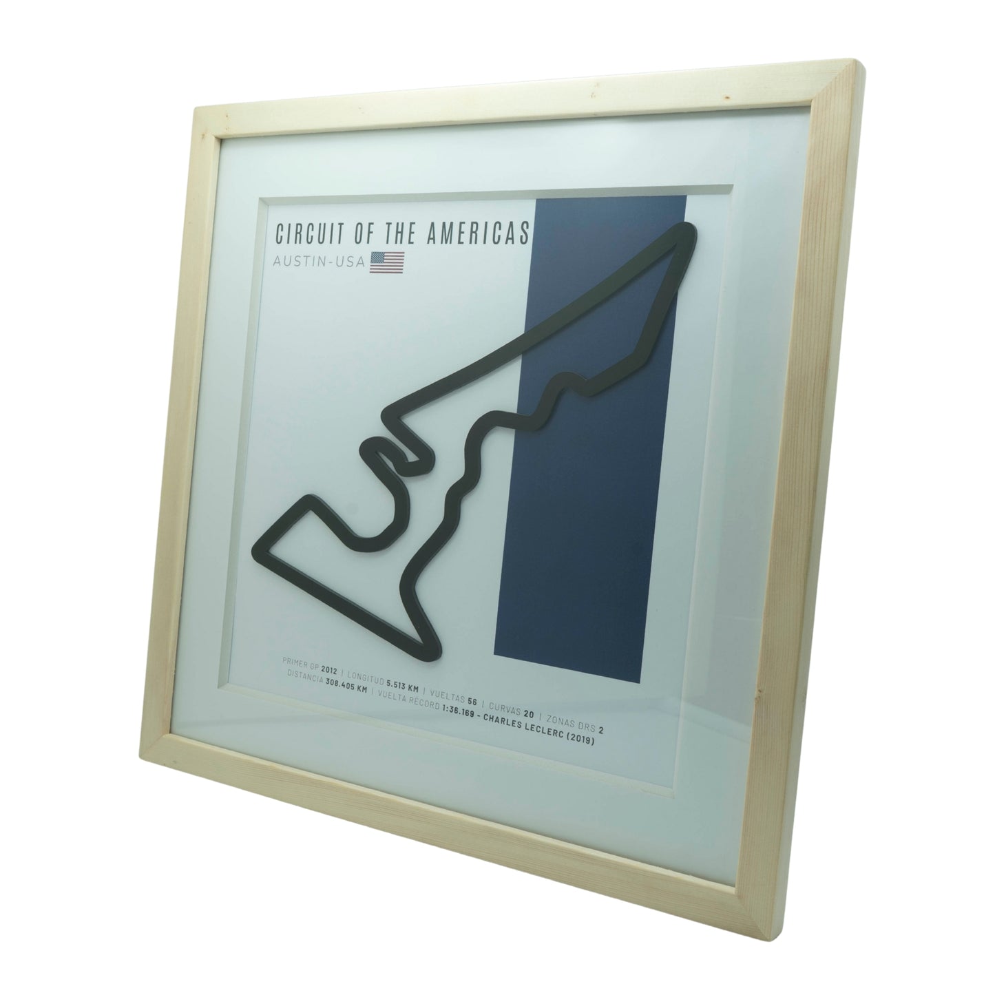 F1 – Circuit of The Americas / COTA (Estados Unidos) | Circuito 3D enmarcado