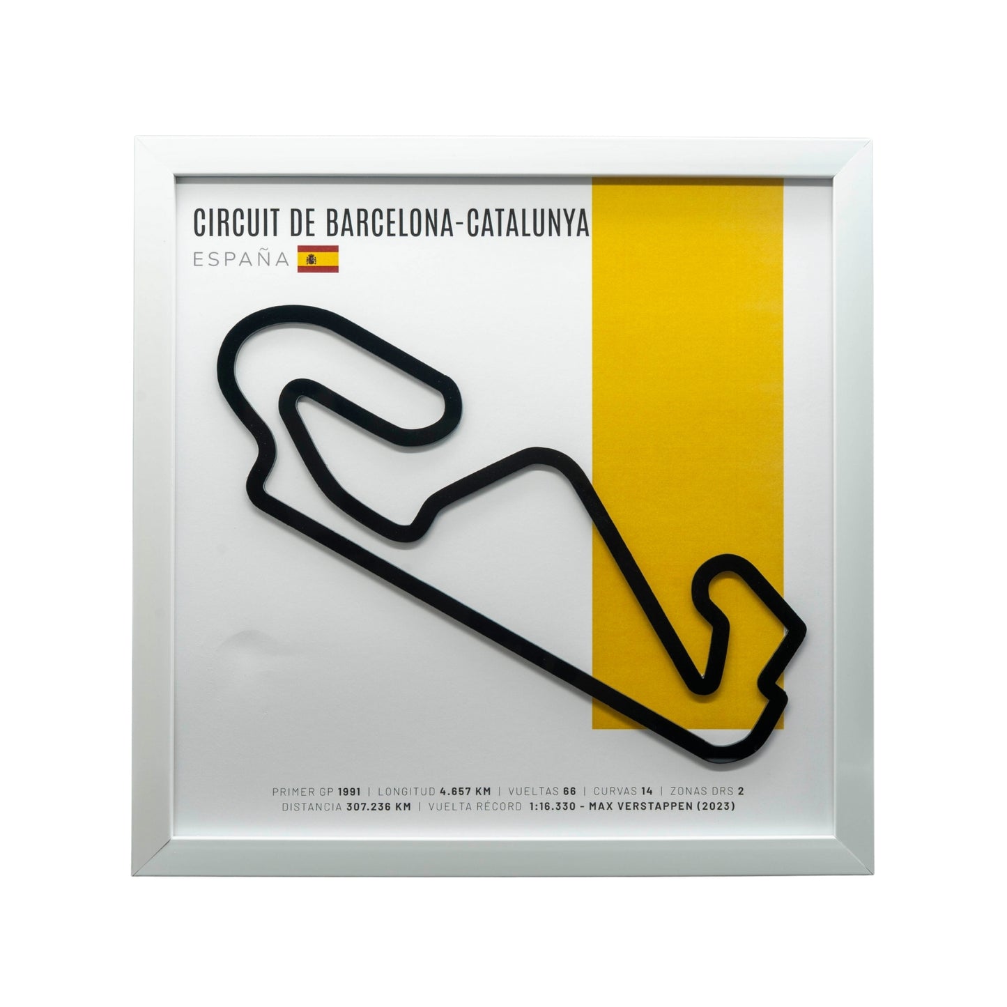 F1 – Circuit de Barcelona-Catalunya (España) | Circuito 3D enmarcado