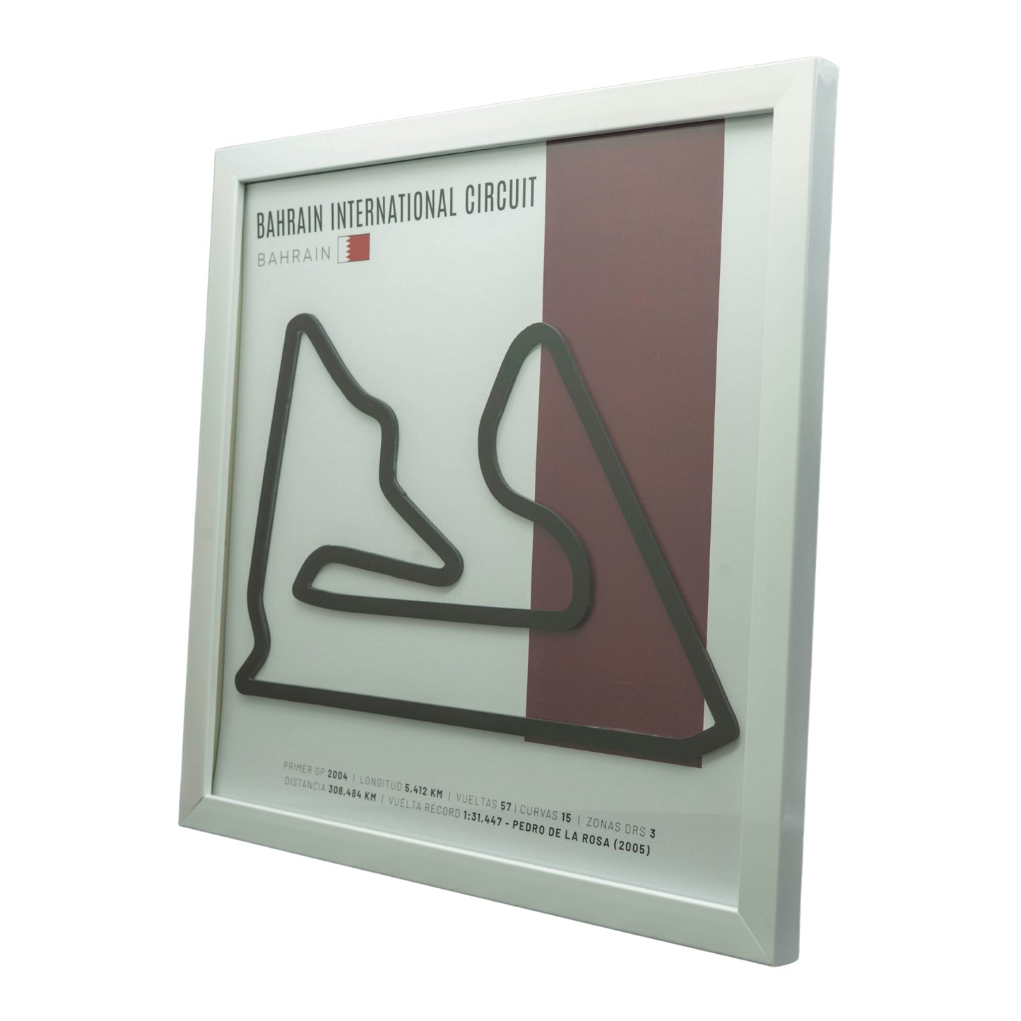F1 – Bahrain International Circuit (Baréin) | Circuito 3D enmarcado