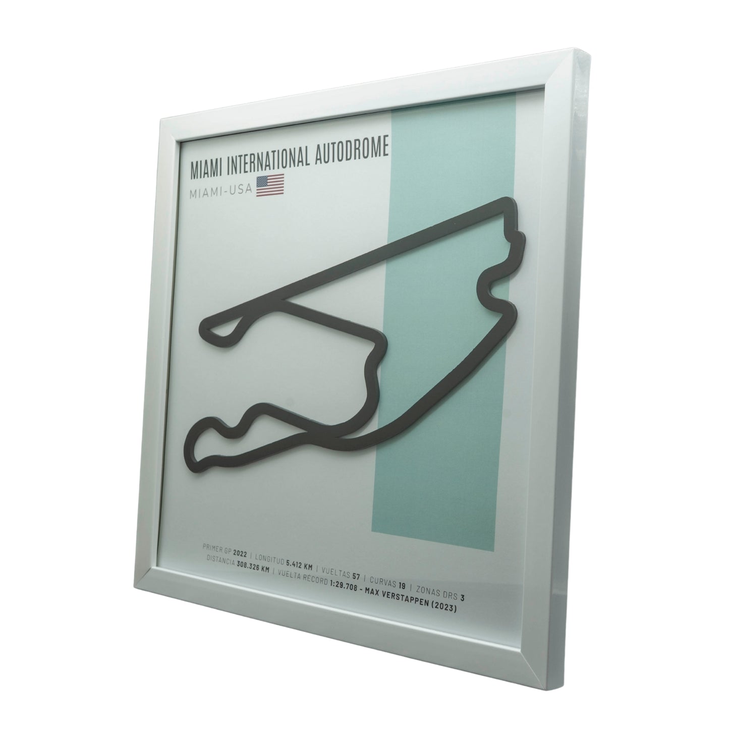 F1 – Miami International Autodrome (Estados Unidos) | Circuito 3D enmarcado