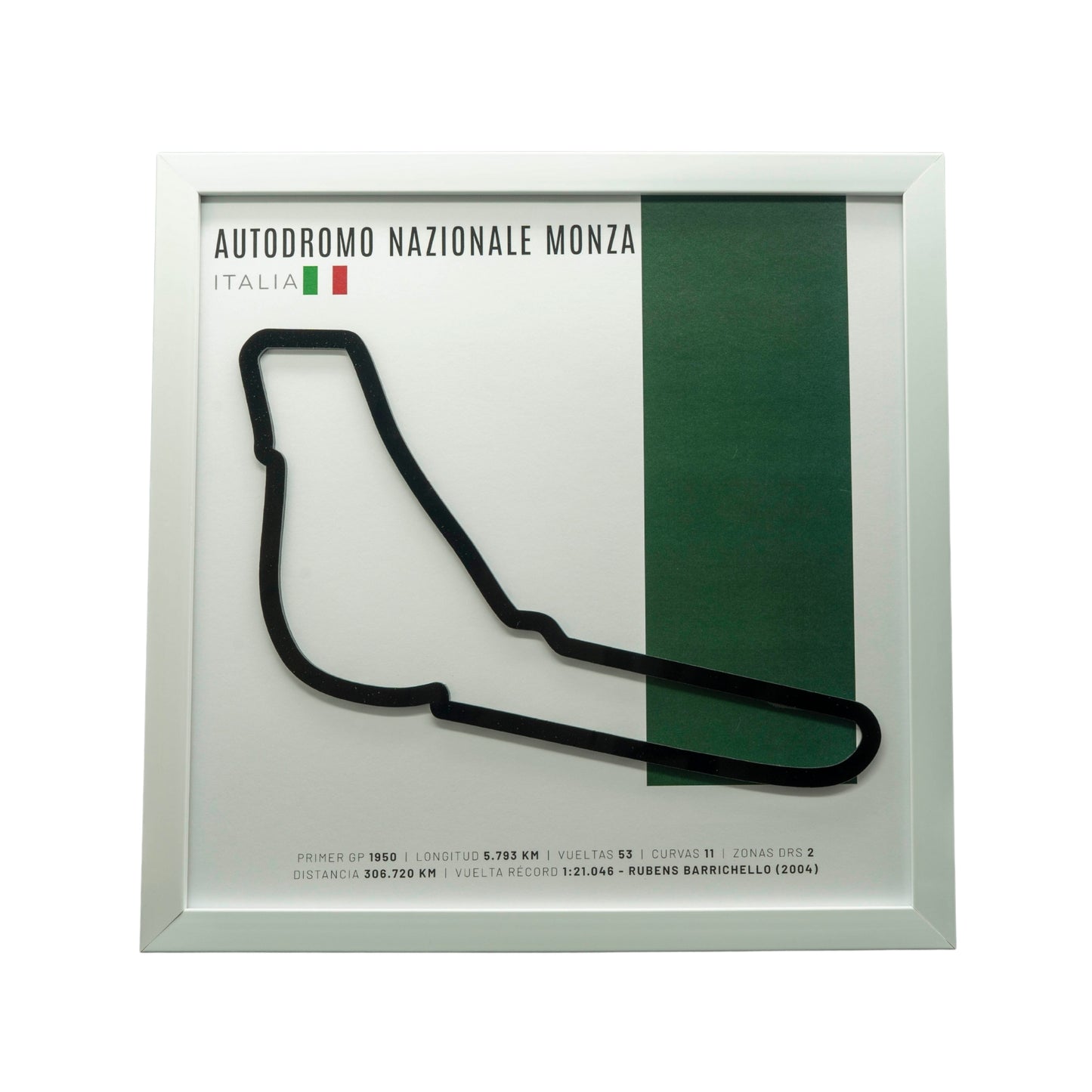 F1 – Autodromo Nazionale Monza (Italia) | Circuito 3D enmarcado