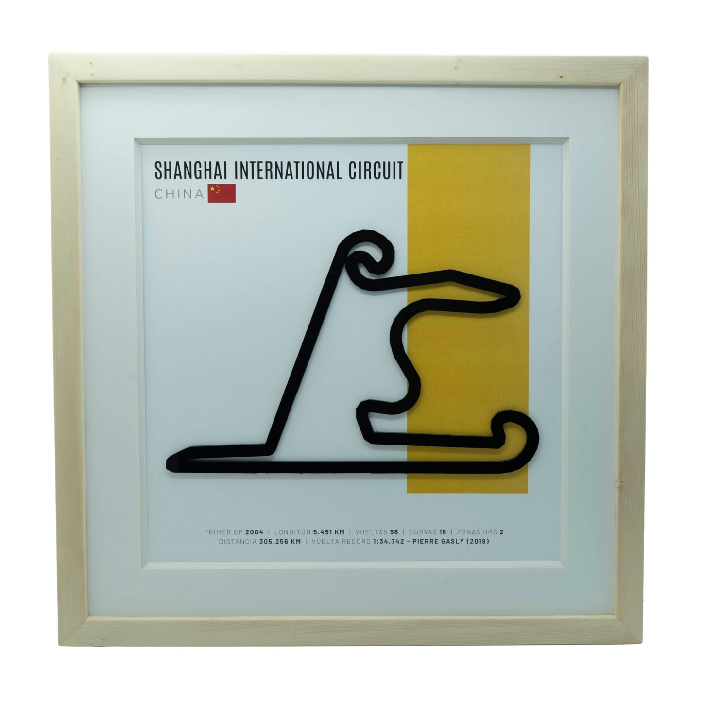 F1 – Shanghai International Circuit (China) | Circuito 3D enmarcado