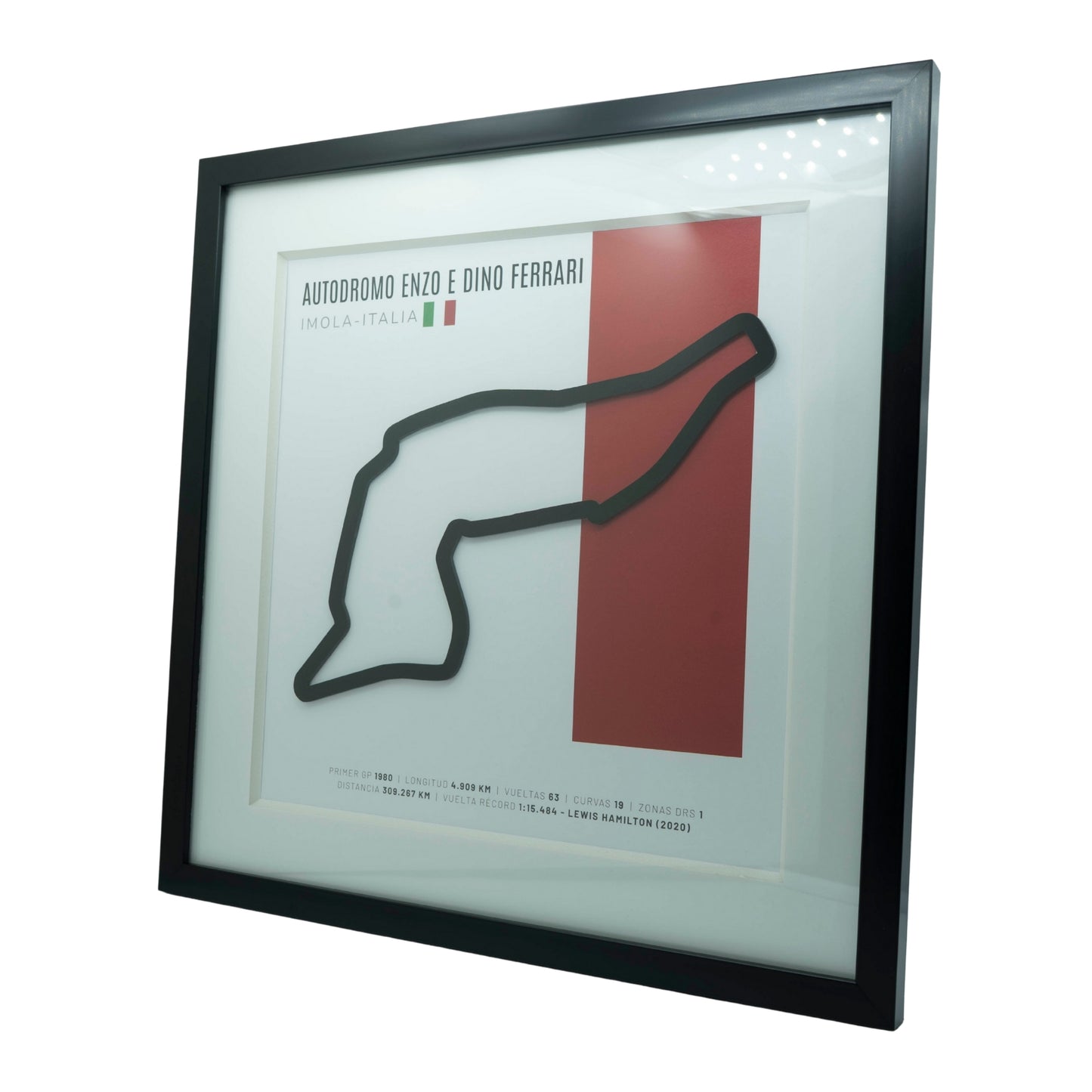 F1 – Autodromo Enzo e Dino Ferrari (Italia) | Circuito 3D enmarcado