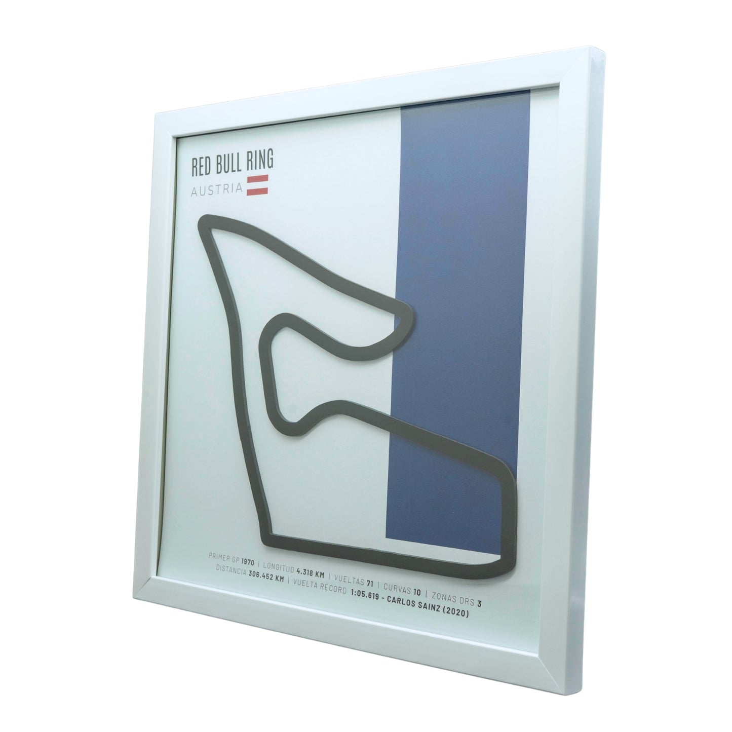 F1 – Red Bull Ring (Austria) | Circuito 3D enmarcado