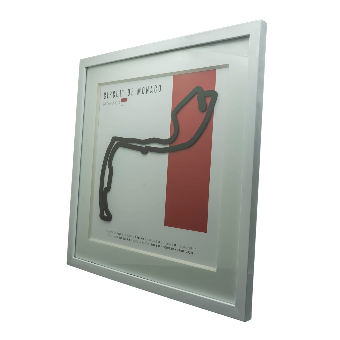 F1 – Circuit de Monaco (Mónaco) | Circuito 3D enmarcado