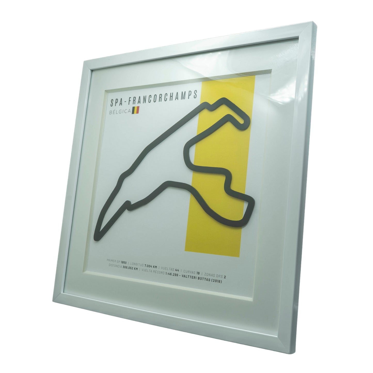 F1 – Circuit de Spa-Francorchamps (Bélgica) | Circuito 3D enmarcado