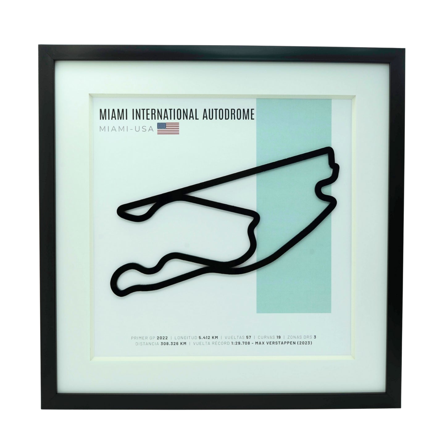 F1 – Miami International Autodrome (Estados Unidos) | Circuito 3D enmarcado