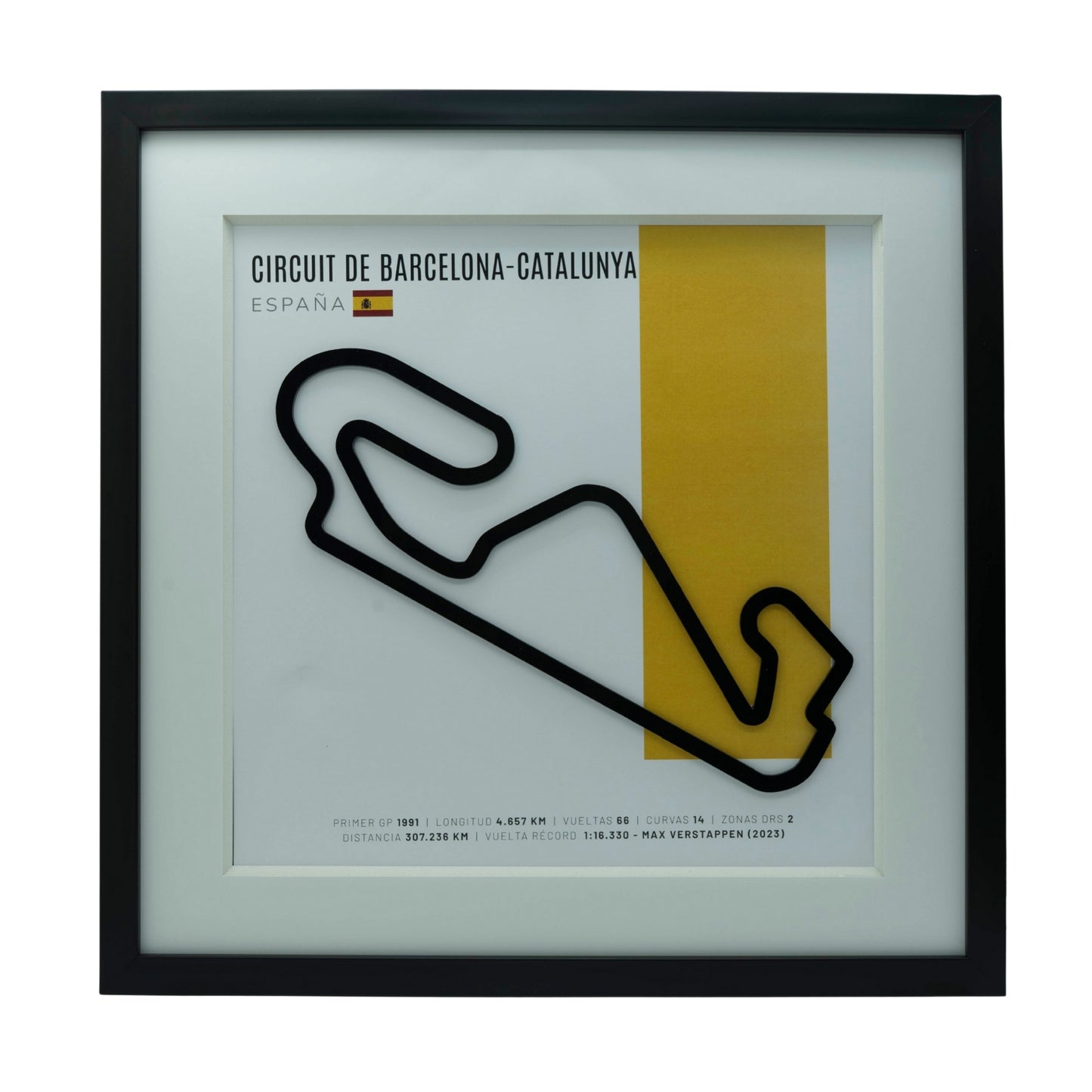 F1 – Circuit de Barcelona-Catalunya (España) | Circuito 3D enmarcado
