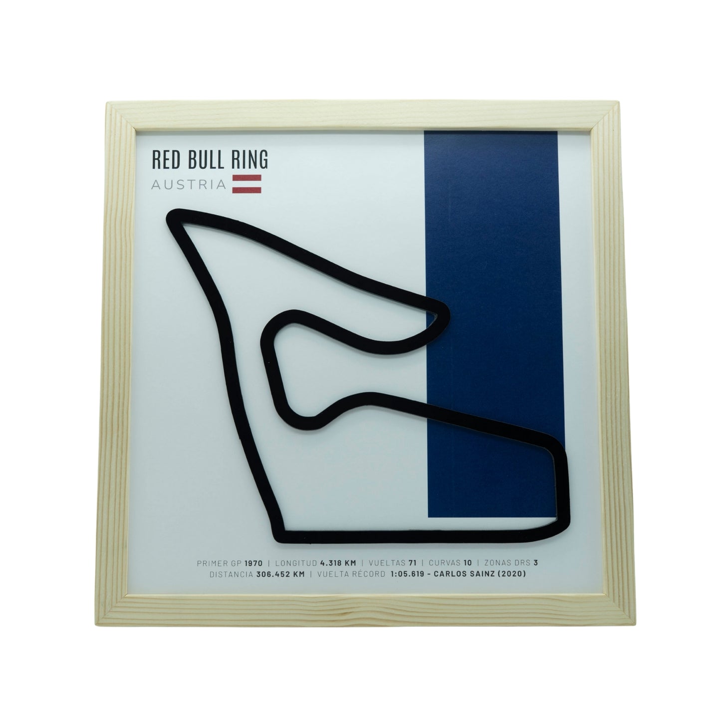 F1 – Red Bull Ring (Austria) | Circuito 3D enmarcado