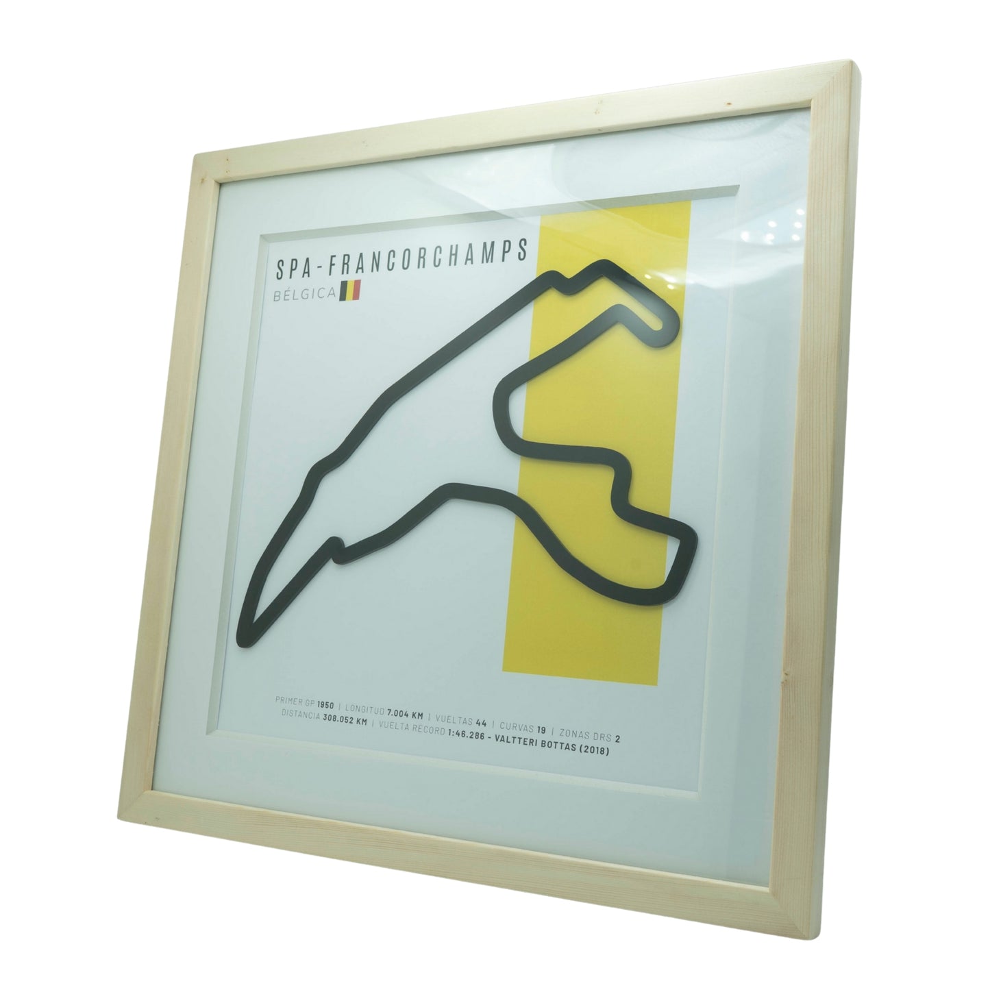 F1 – Circuit de Spa-Francorchamps (Bélgica) | Circuito 3D enmarcado