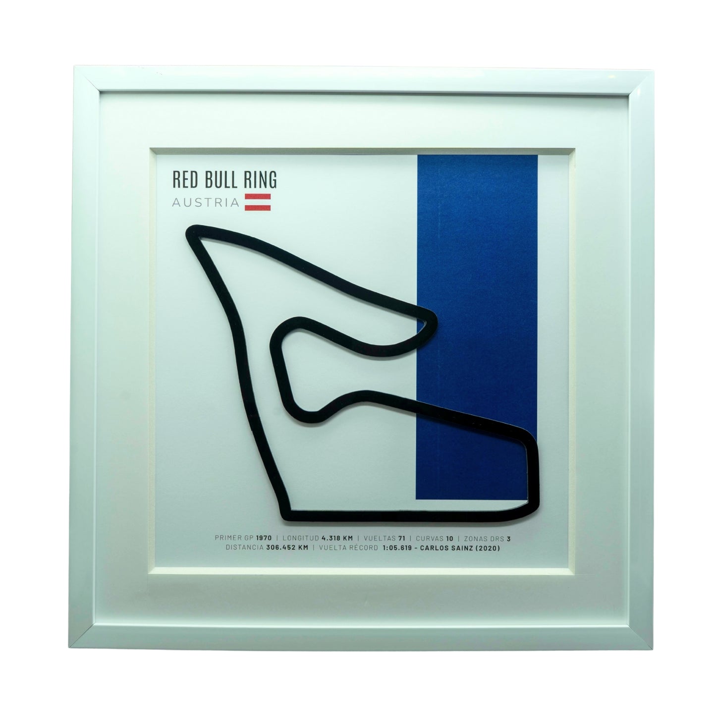 F1 – Red Bull Ring (Austria) | Circuito 3D enmarcado