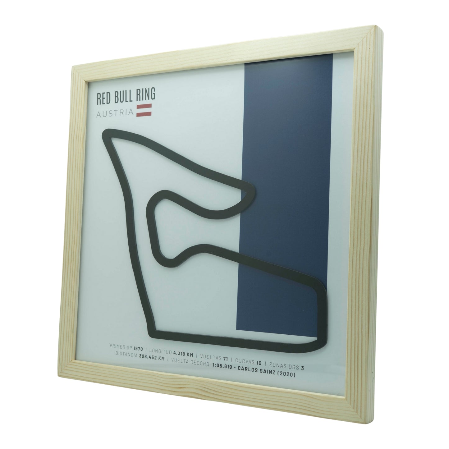 F1 – Red Bull Ring (Austria) | Circuito 3D enmarcado