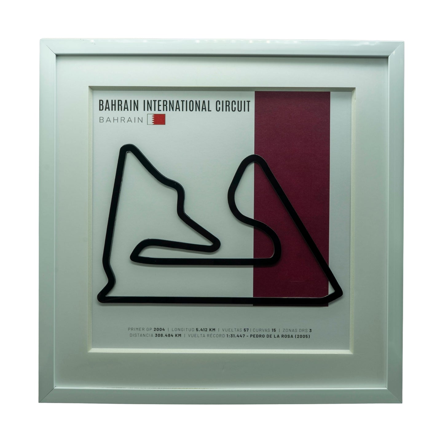F1 – Bahrain International Circuit (Baréin) | Circuito 3D enmarcado