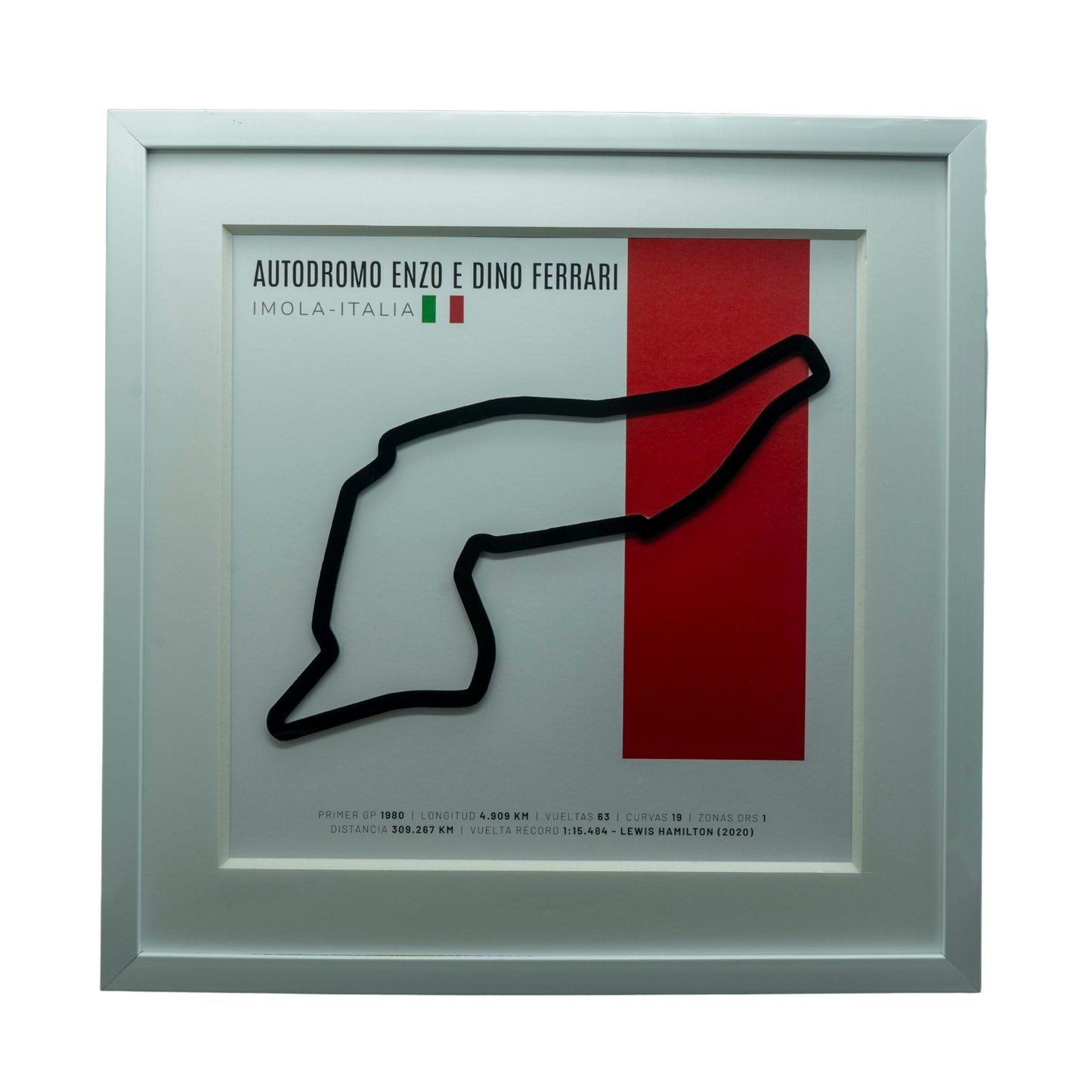 F1 – Autodromo Enzo e Dino Ferrari (Italia) | Circuito 3D enmarcado