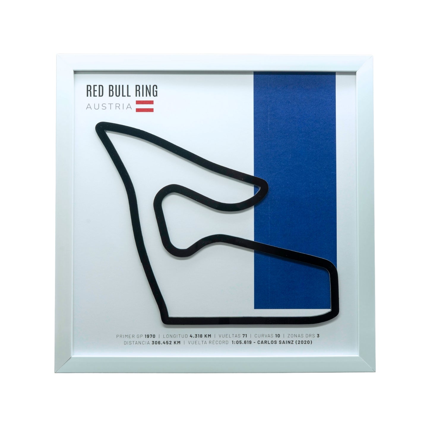 F1 – Red Bull Ring (Austria) | Circuito 3D enmarcado