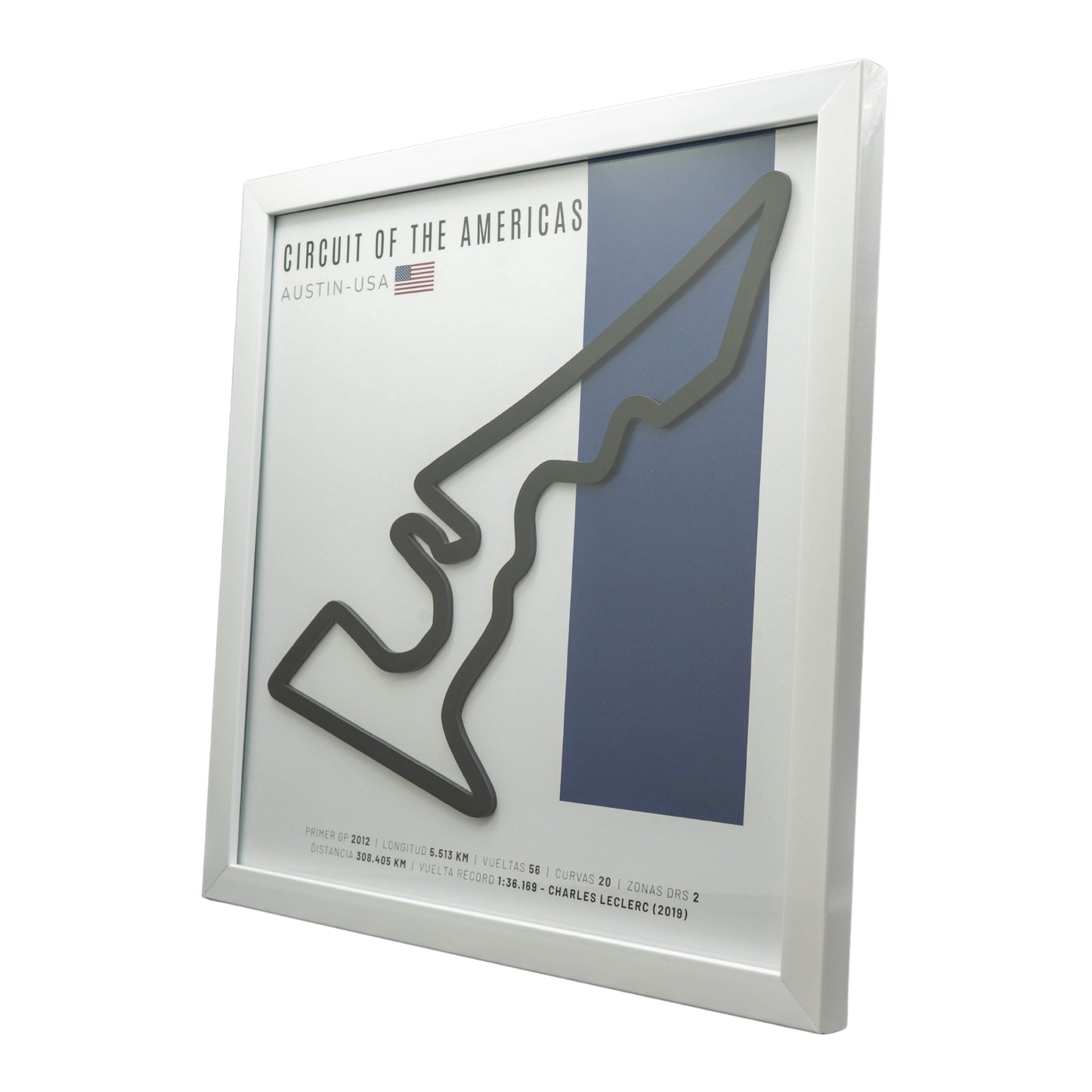 F1 – Circuit of The Americas / COTA (Estados Unidos) | Circuito 3D enmarcado
