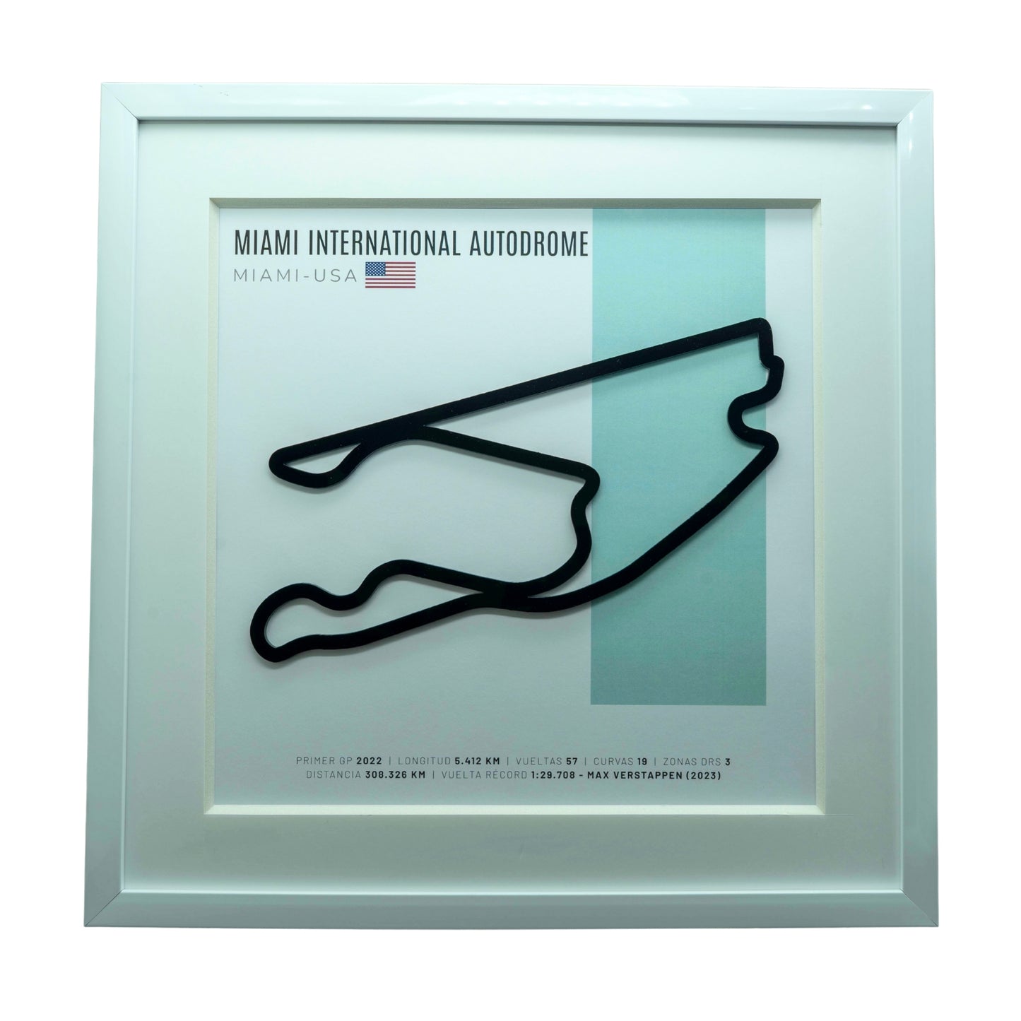 F1 – Miami International Autodrome (Estados Unidos) | Circuito 3D enmarcado