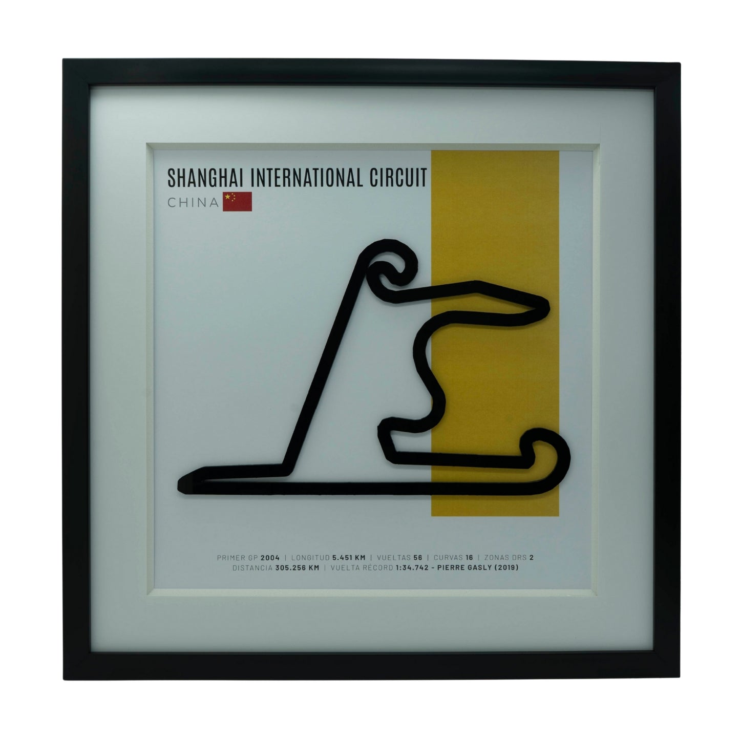 F1 – Shanghai International Circuit (China) | Circuito 3D enmarcado