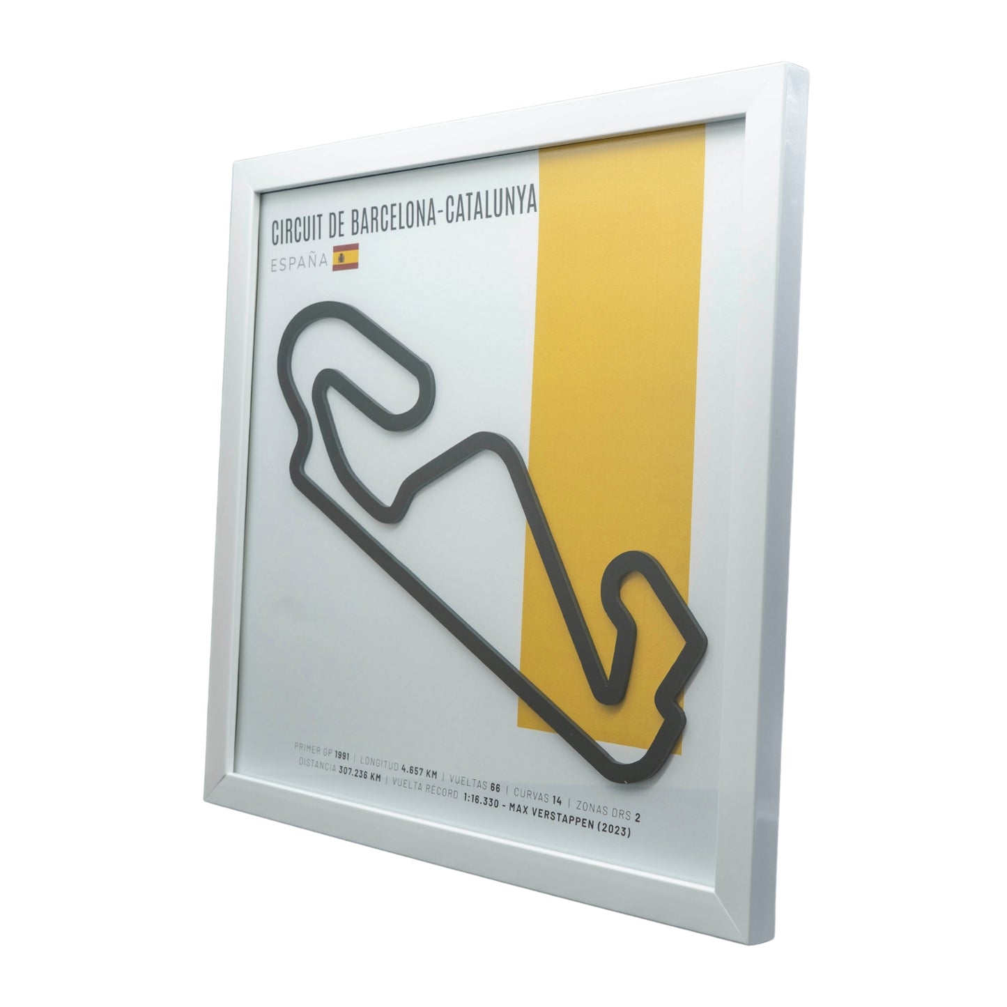 F1 – Circuit de Barcelona-Catalunya (España) | Circuito 3D enmarcado
