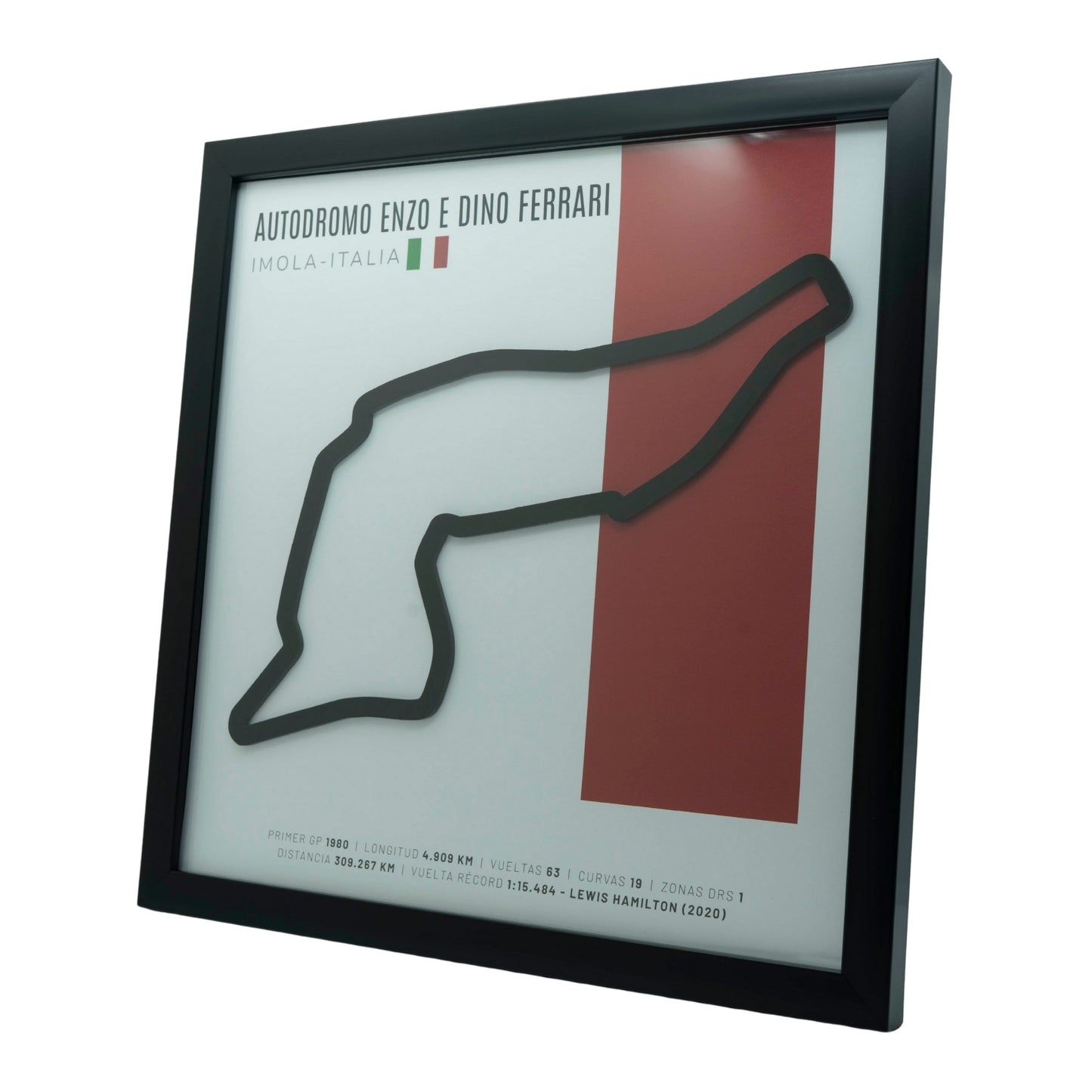 F1 – Autodromo Enzo e Dino Ferrari (Italia) | Circuito 3D enmarcado