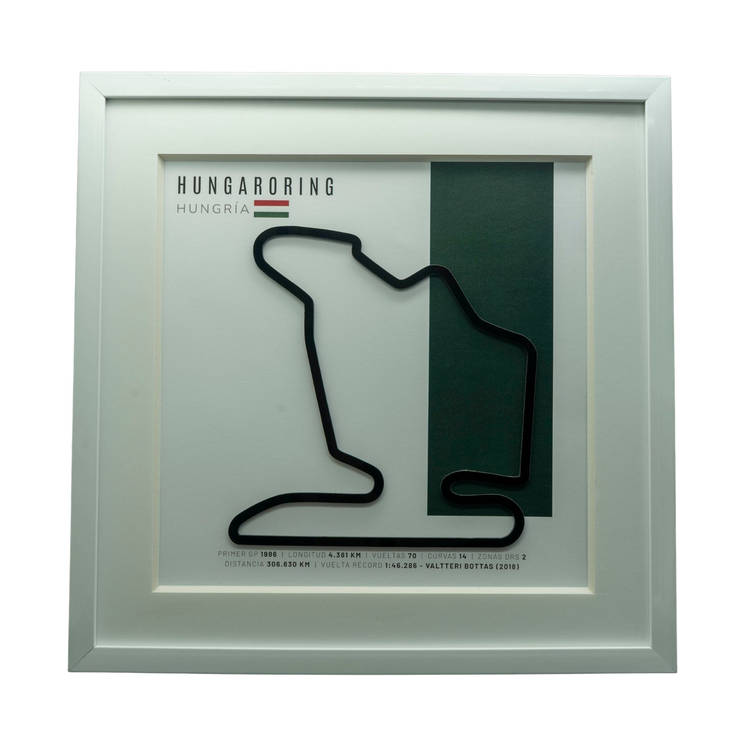 F1 – Hungaroring (Hungría) | Circuito 3D enmarcado